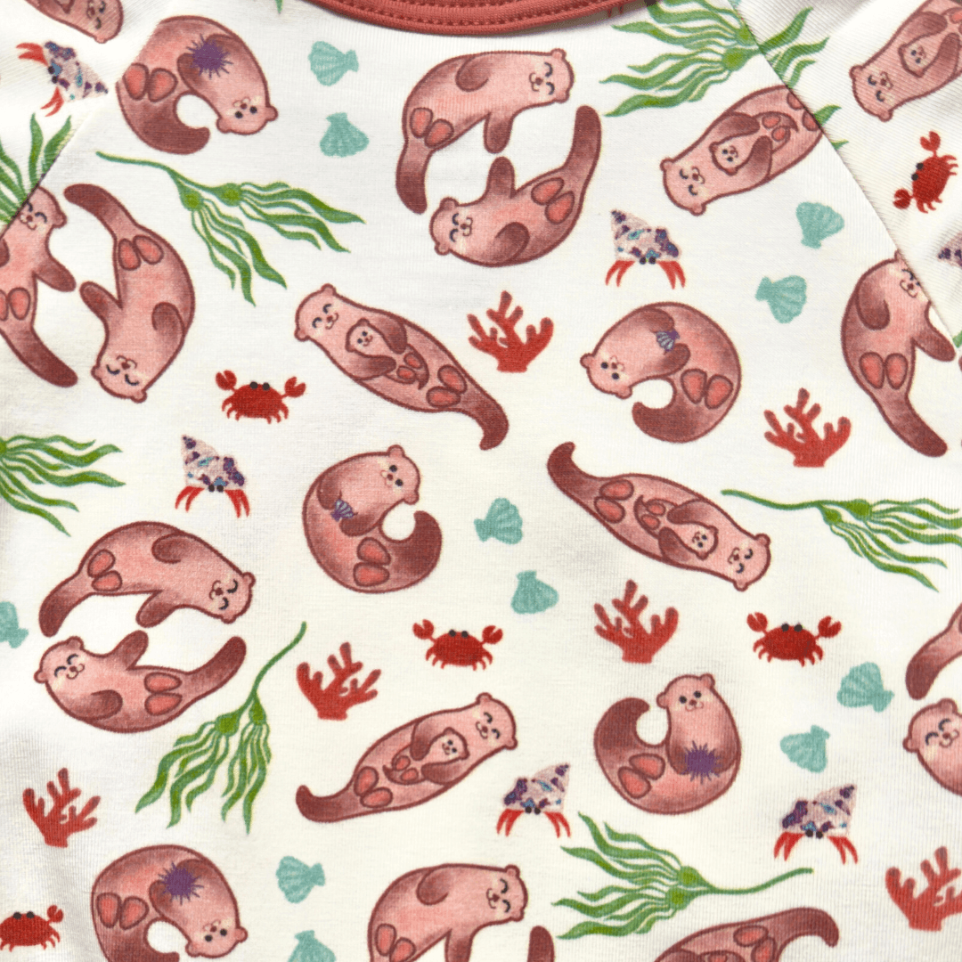 Otter Kimono Shorty | Organic Pima Cotton - Tenth & Pine - Summer Outfits - 0 - 3M - Kolorful