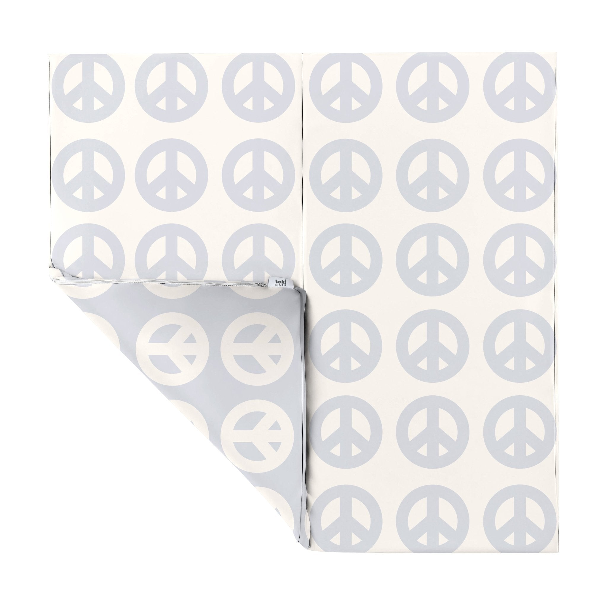 Peace Sign Vegan Leather Mat - Tenth & Pine - Vegan Leather Padded Mat - Standard