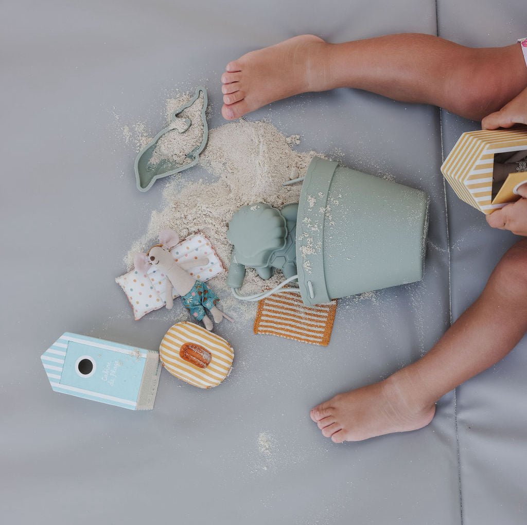 Pebble Vegan Leather Mat - Tenth & Pine - Vegan Leather Padded Mat - Mega