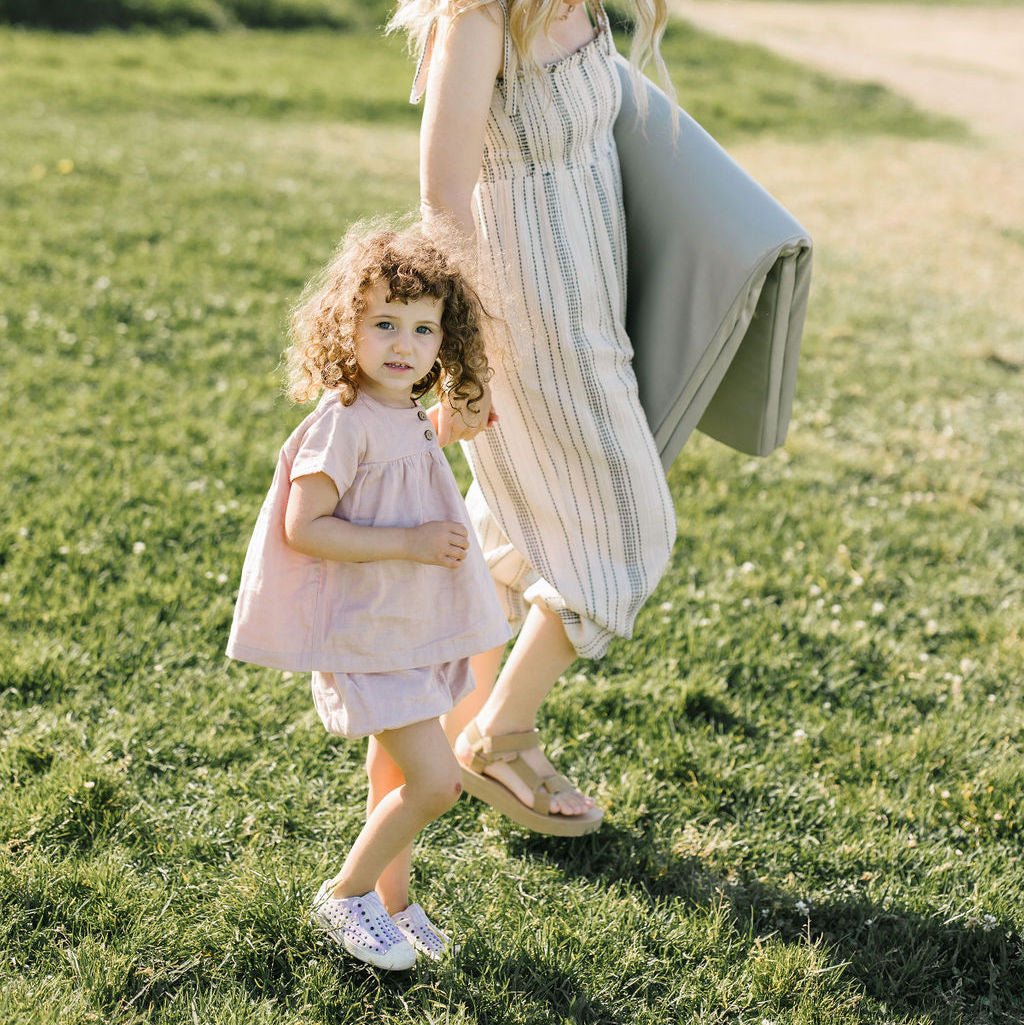 Pebble Vegan Leather Mat - Tenth & Pine - Vegan Leather Padded Mat - Standard