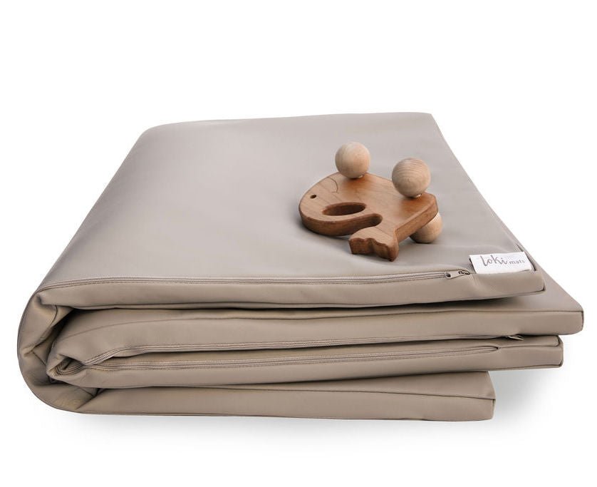 Pebble Vegan Leather Mat - Tenth & Pine - Vegan Leather Padded Mat - Standard