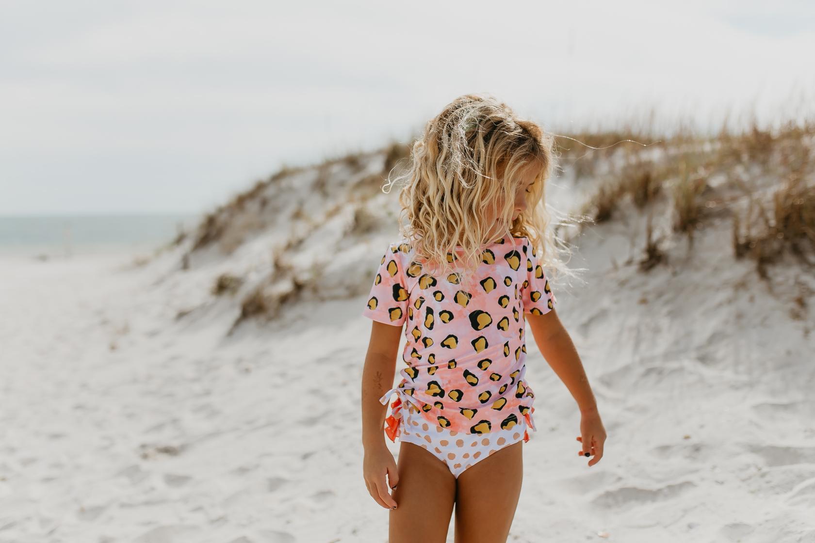 Pink Lep Rash Guard Swimsuit - Tenth & Pine - Swimsuit - 18 Months - Oopsie Daisy