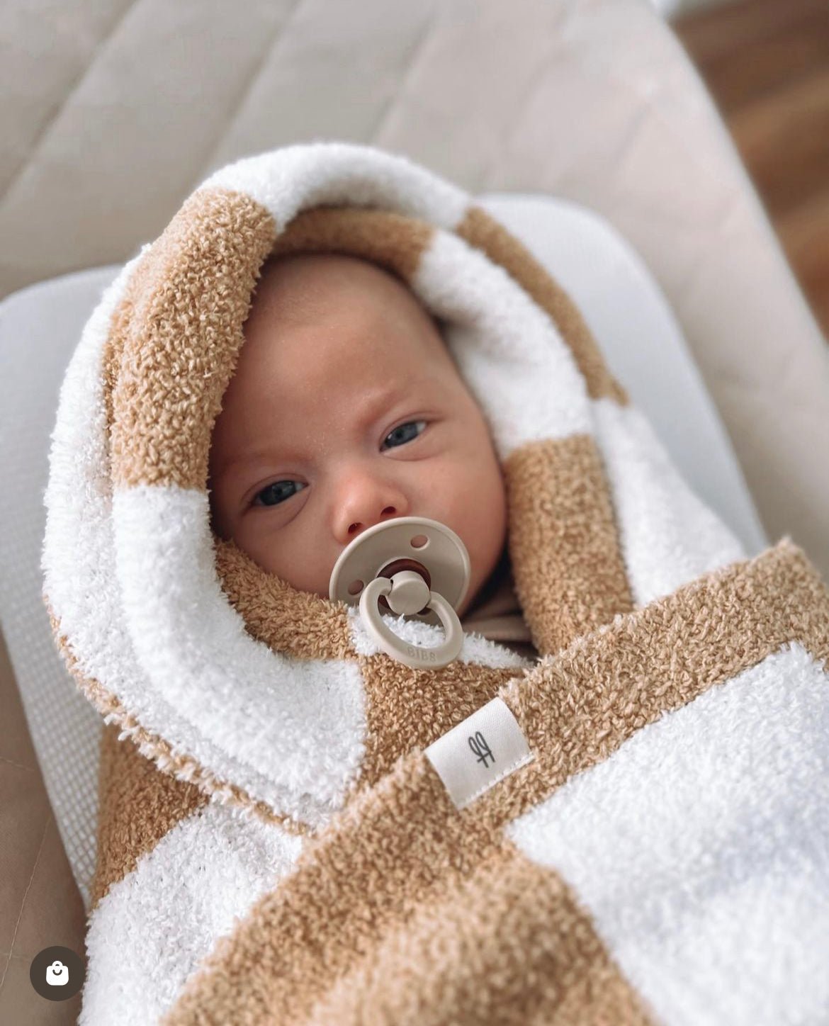 Plush Blanket | Original Checkerboard - Tenth & Pine - Swaddling Blankets - Adult 55x75 inches