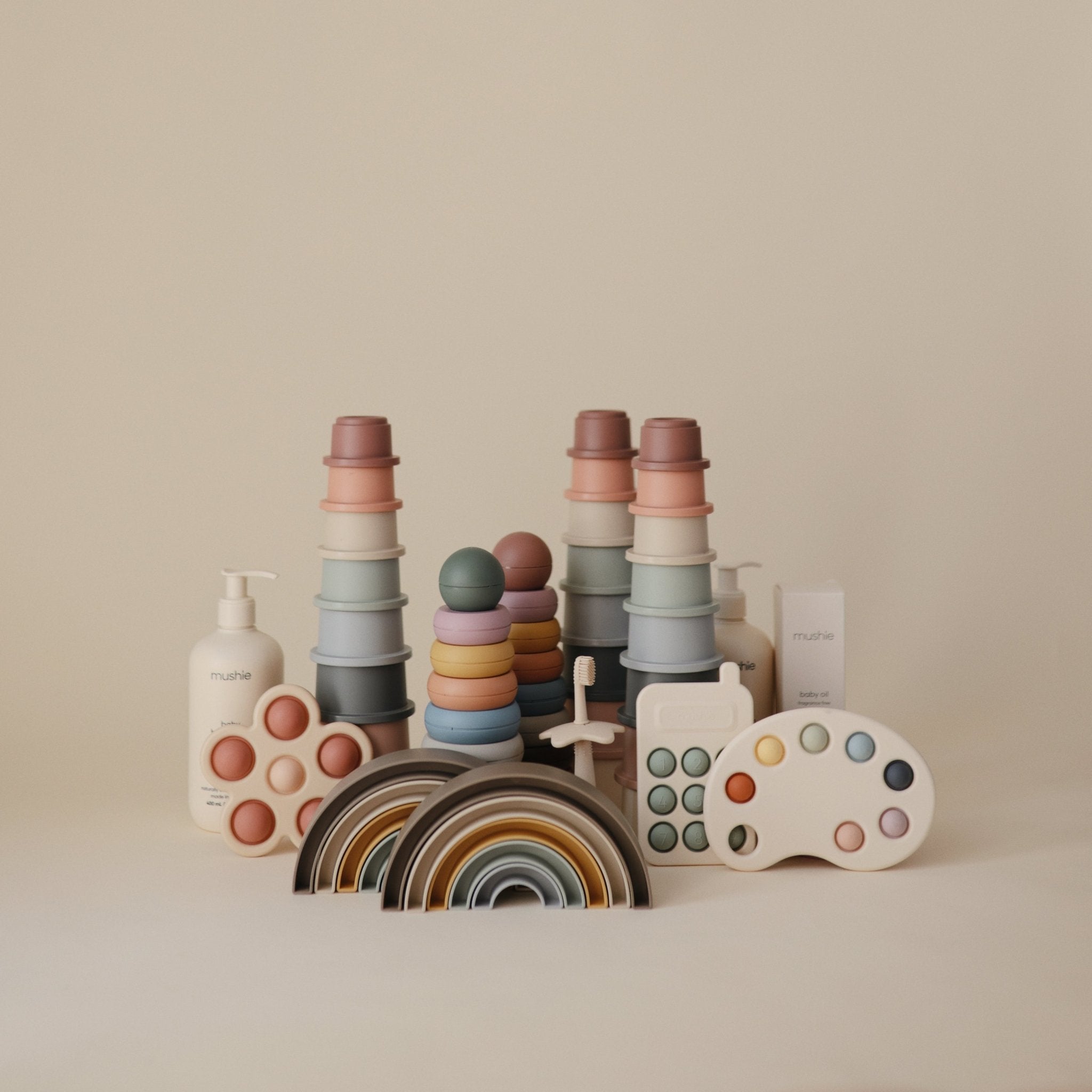 Rainbow Stacker Toy - Tenth & Pine - toys - Sol