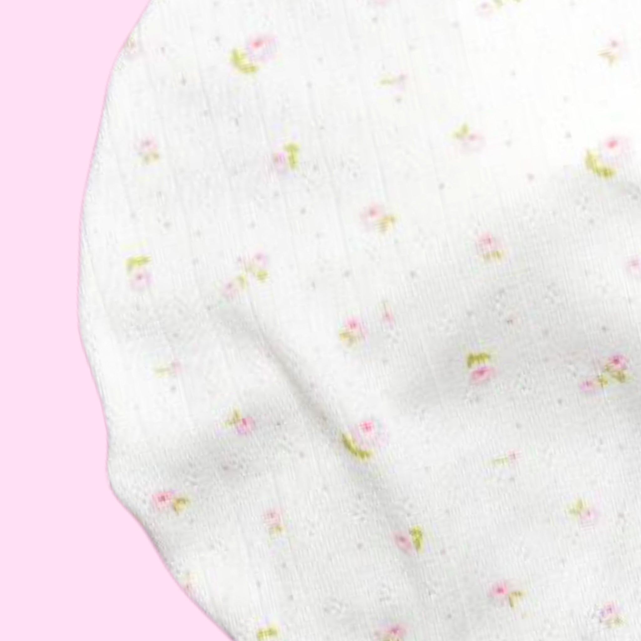Calliope | Dainty Pink Floral  | Pointelle Headwrap