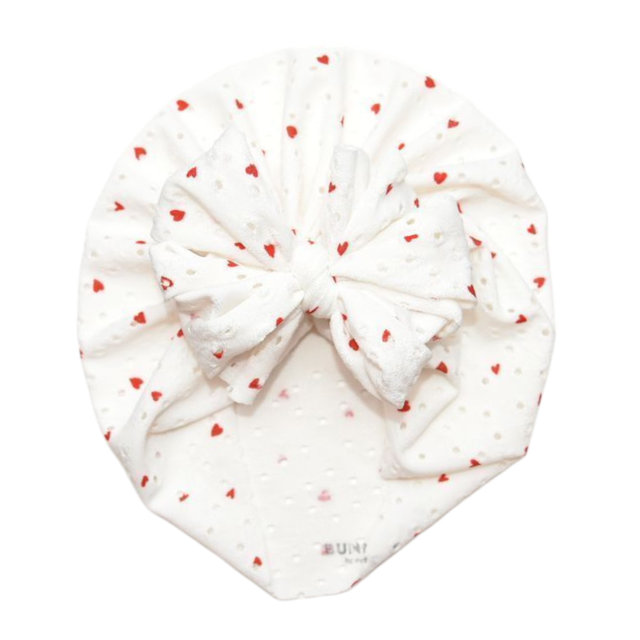 Croía | Mini Red Hearts | Eyelet Headwrap