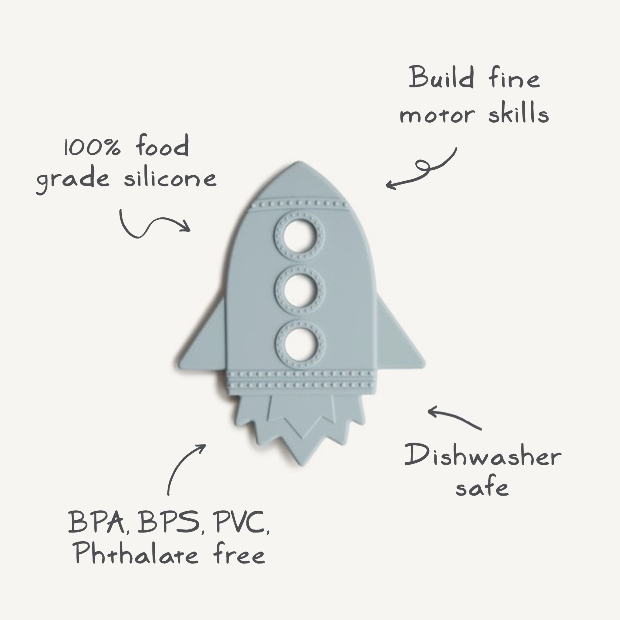 Rocket Teether - Tenth & Pine - teether - Cloud