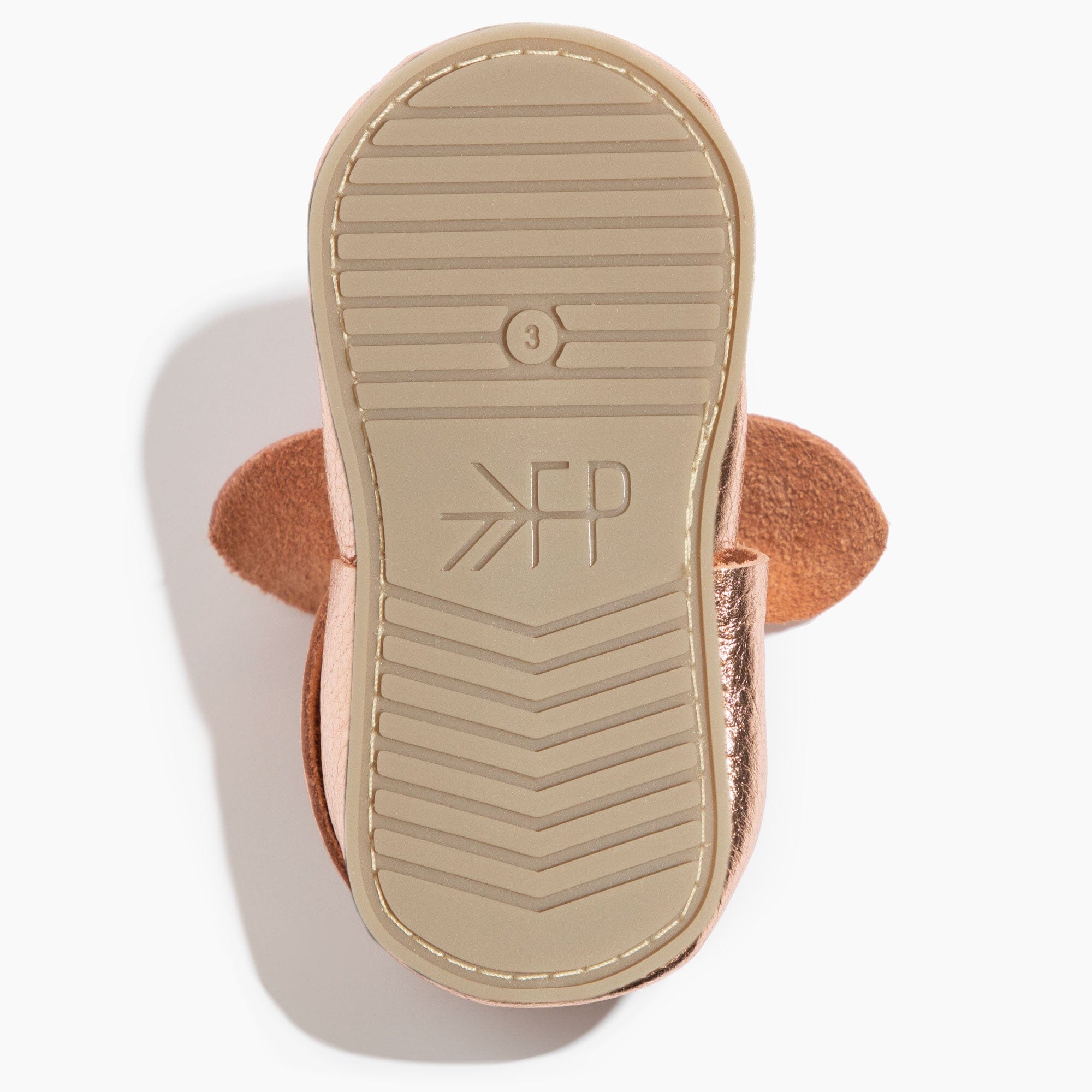 Rose Gold Knotted Bow Baby Shoe - Tenth & Pine - Knotted Bow Mocc - Soft Sole - 1