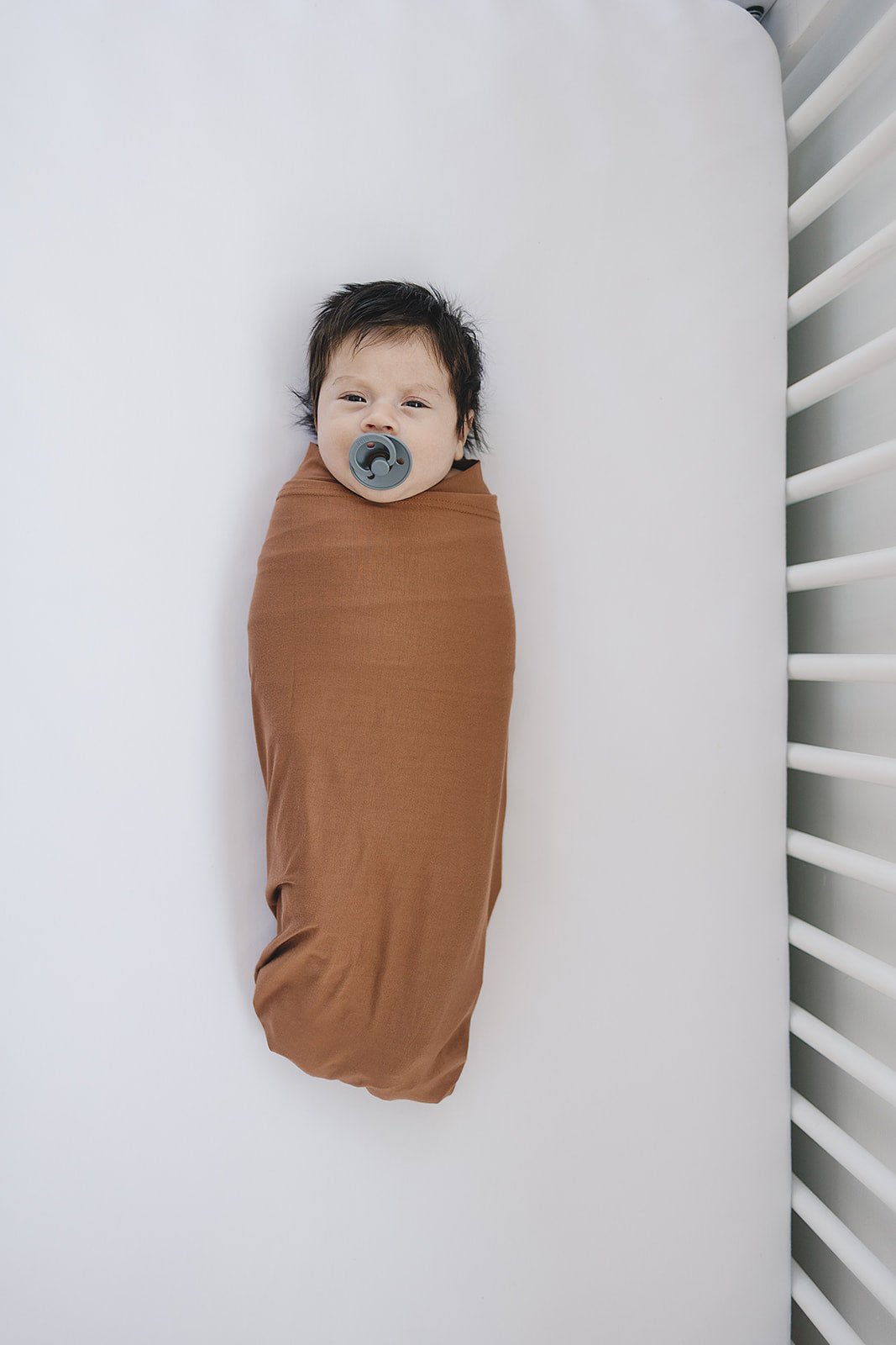 Rust Bamboo Stretch Swaddle - Tenth & Pine -