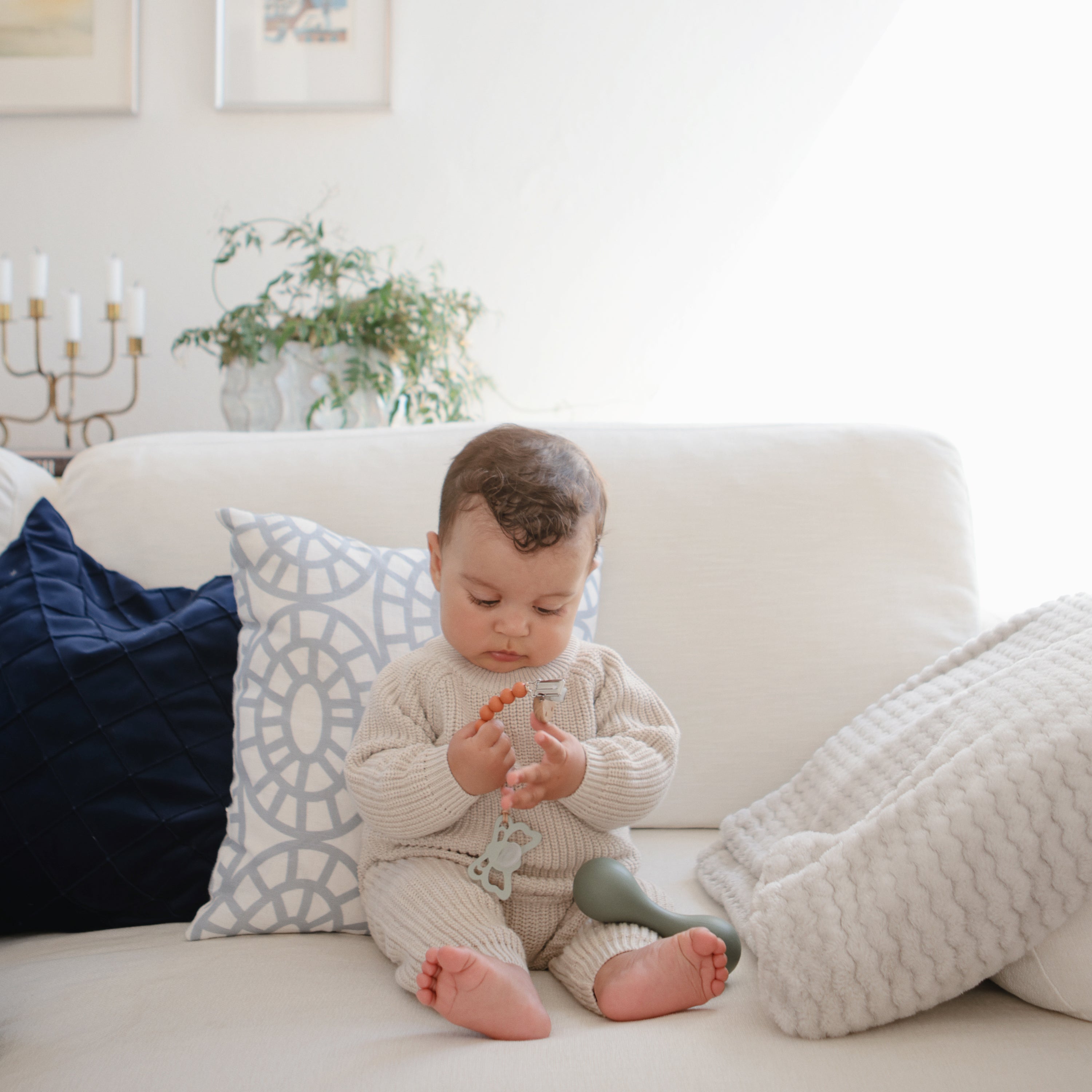 Silicone Pacifier Clip | Eva - Tenth & Pine - Pacifier Clip - Black