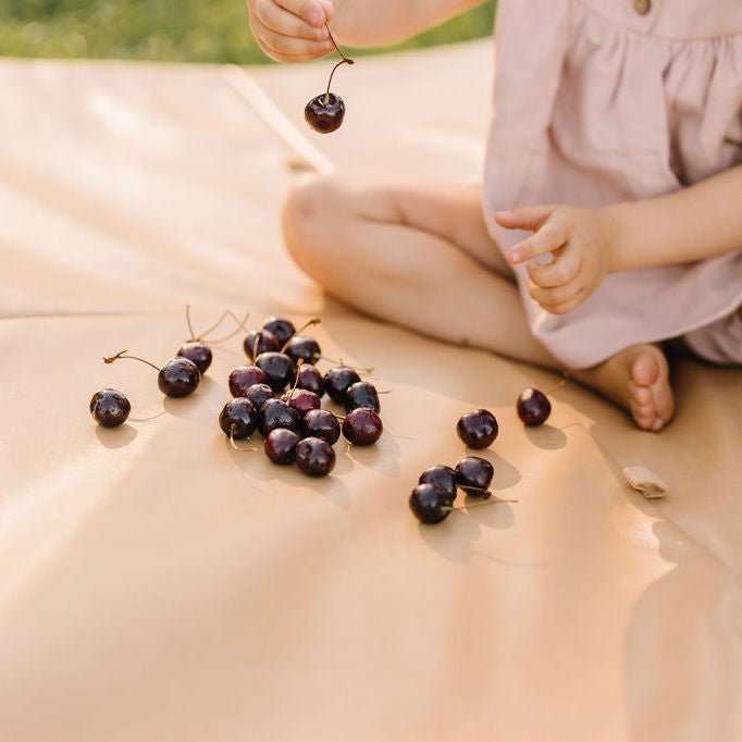 Sand Vegan Leather Mat - Tenth & Pine - Vegan Leather Padded Mat - Standard