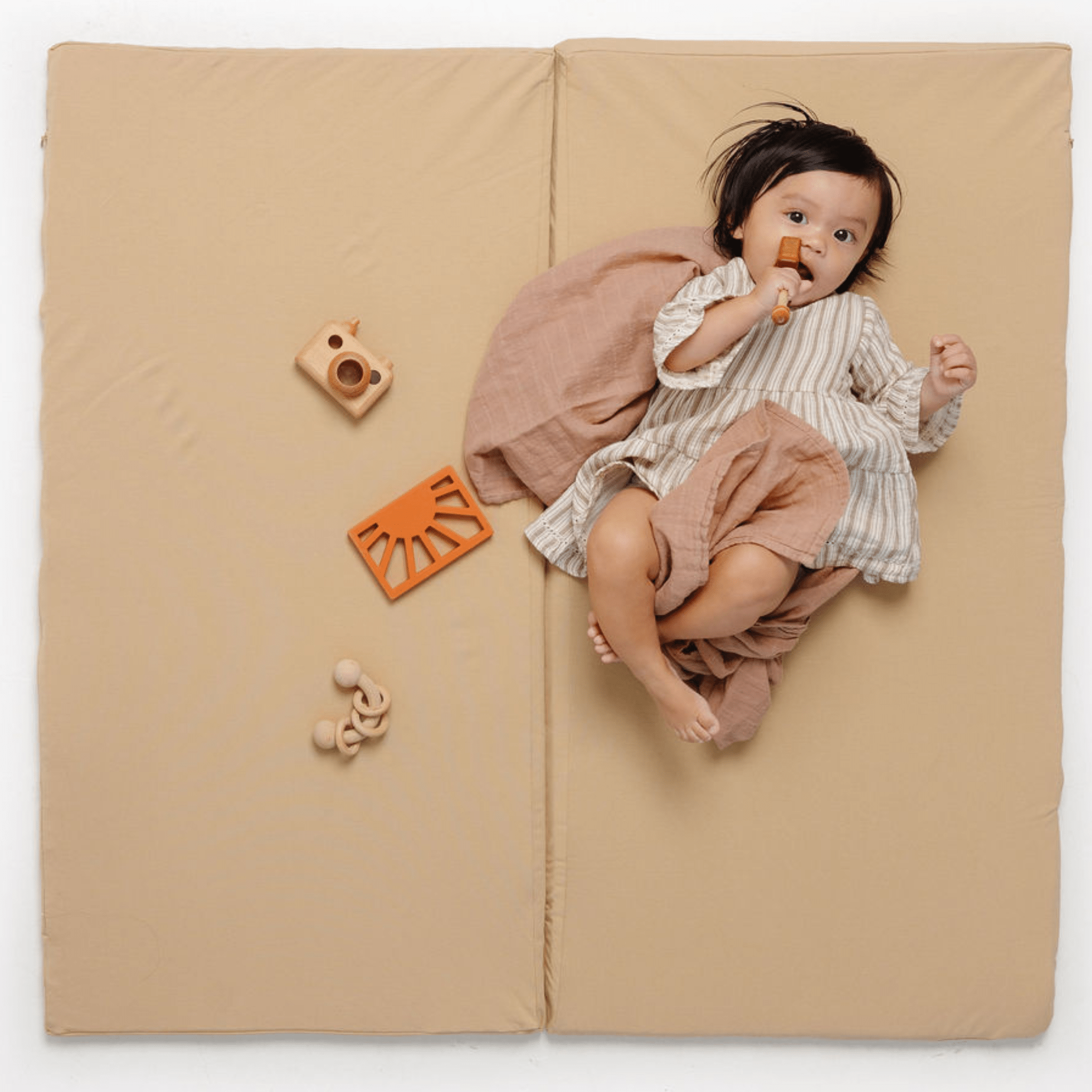 Sandcastle Jersey Mat - Tenth & Pine - Organic Cotton Padded Mat - Standard