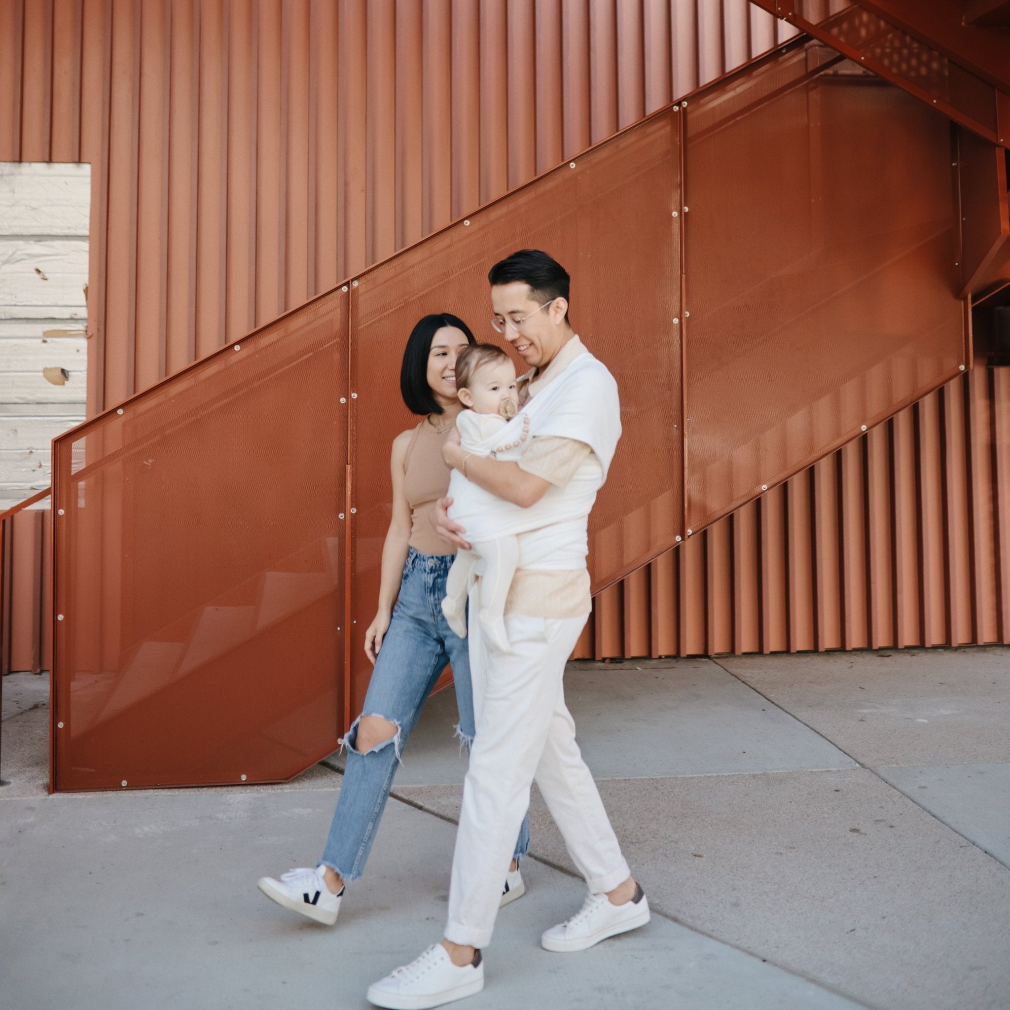 Silicone Pacifier Clip | Luna - Tenth & Pine - Pacifier Clip - Faux Wood