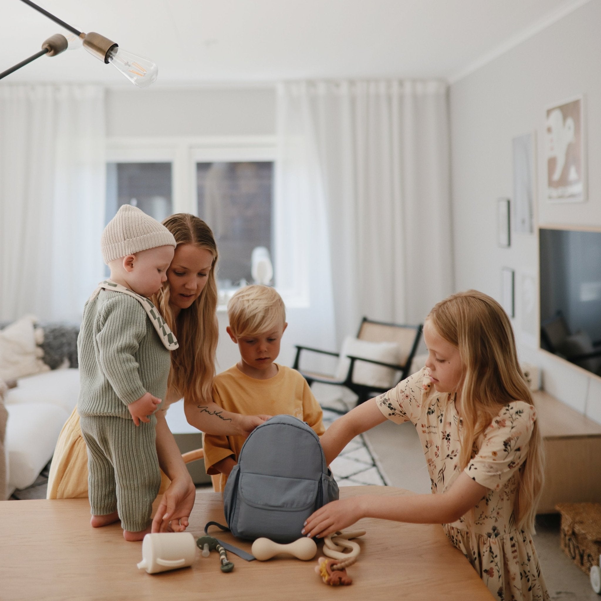 Silicone Pacifier Clip | Luna - Tenth & Pine - Pacifier Clip - Faux Wood