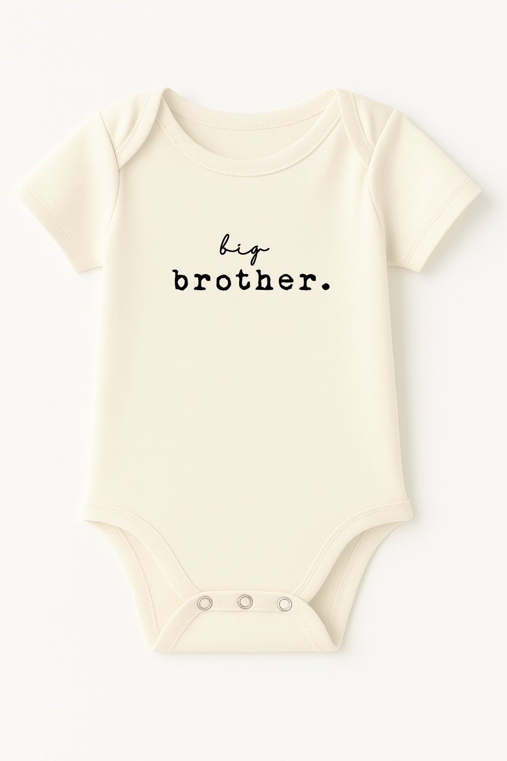Big Brother Organic Cotton Short Sleeve Baby Bodysuit