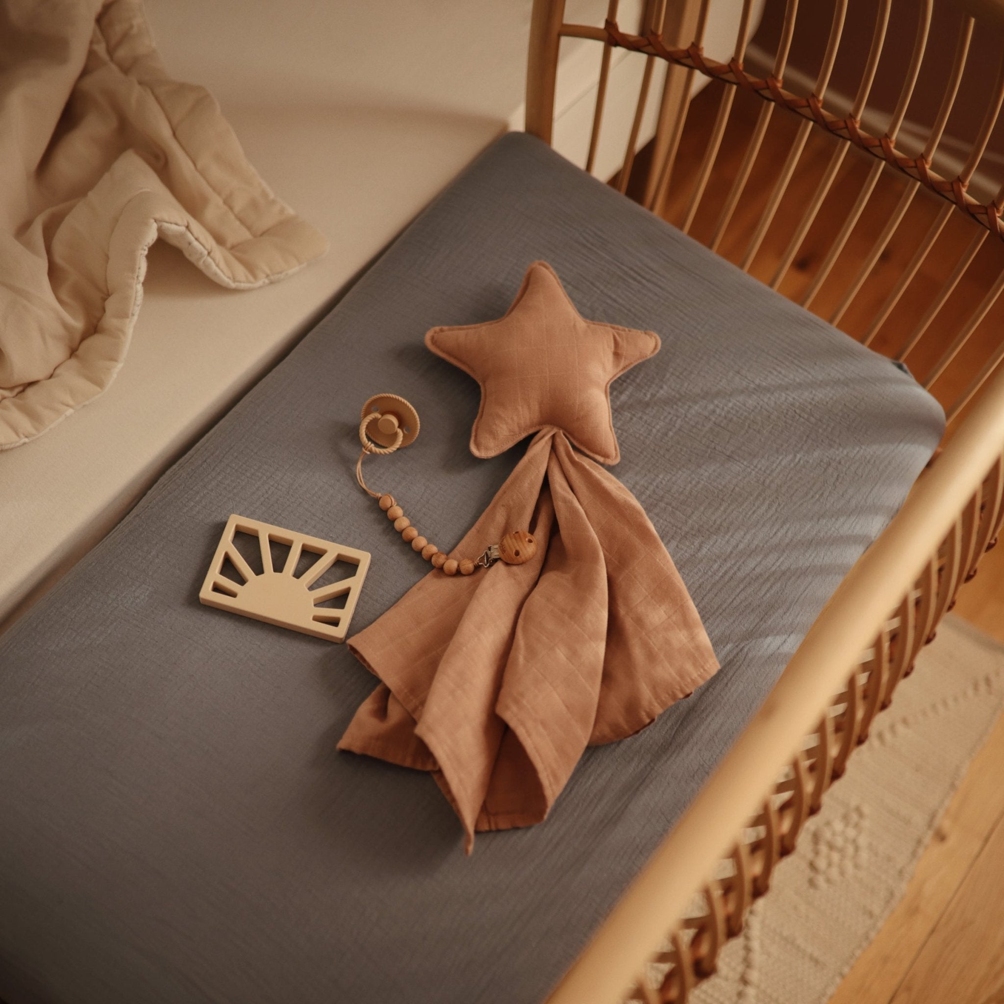 Star Lovey Blanket - Tenth & Pine - Blanket - Fog