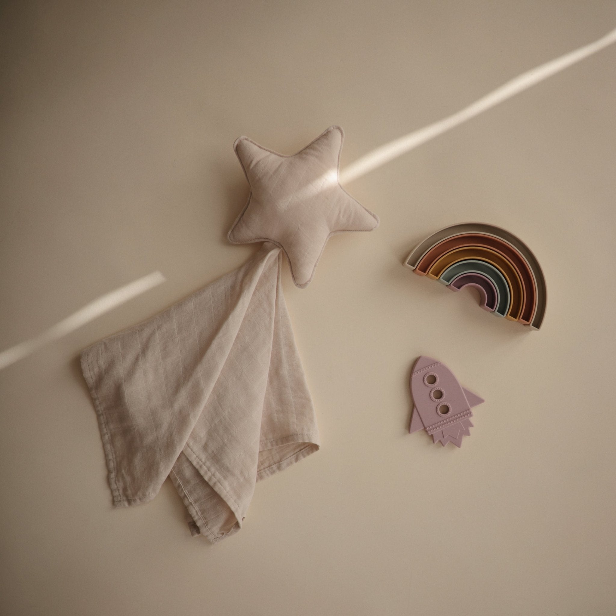 Star Lovey Blanket - Tenth & Pine - Blanket - Fog
