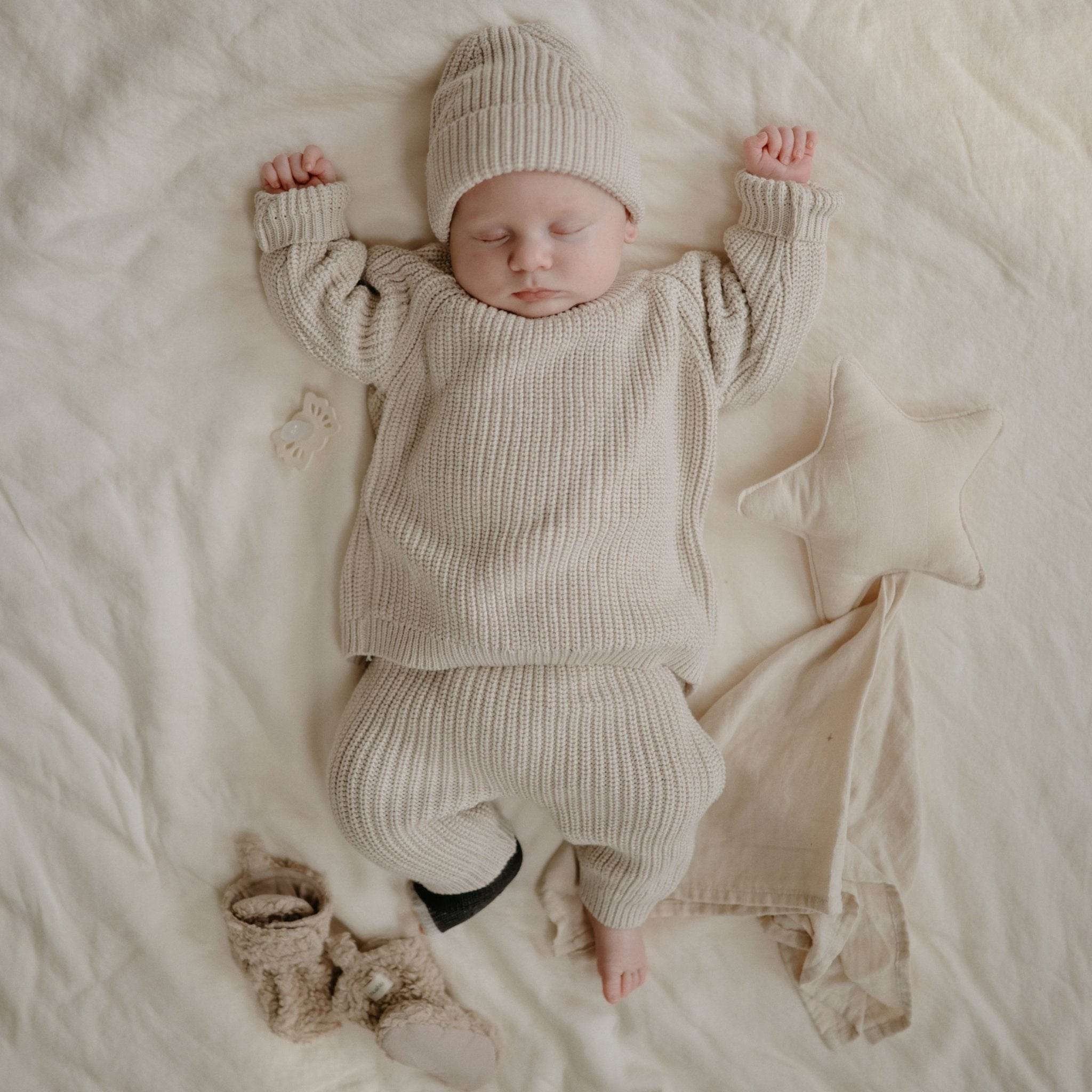 Star Lovey Blanket - Tenth & Pine - Blanket - Fog