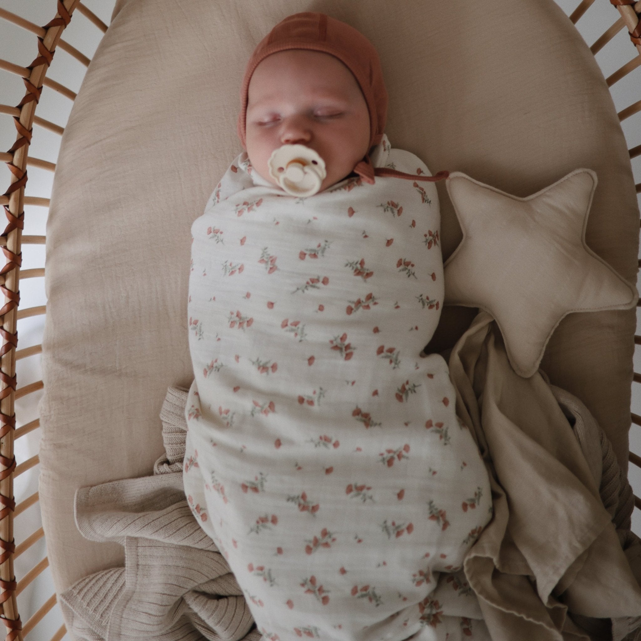 Star Lovey Blanket - Tenth & Pine - Blanket - Fog