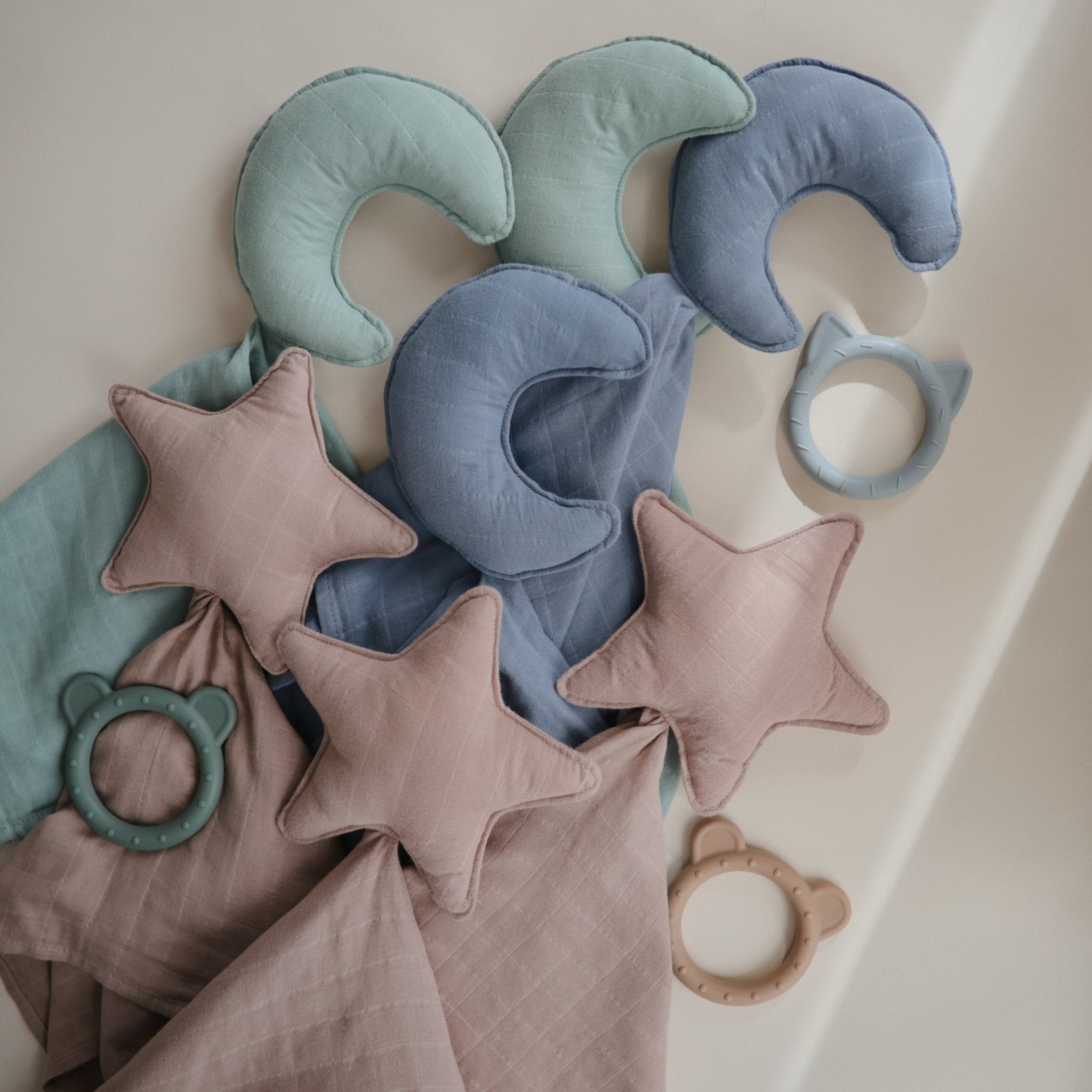 Star Lovey Blanket - Tenth & Pine - Blanket - Fog