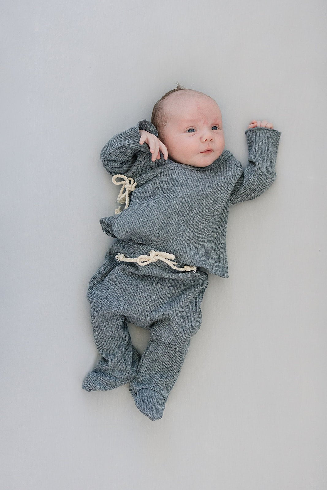 Stone Bamboo Stretch Crib Sheet - Tenth & Pine -