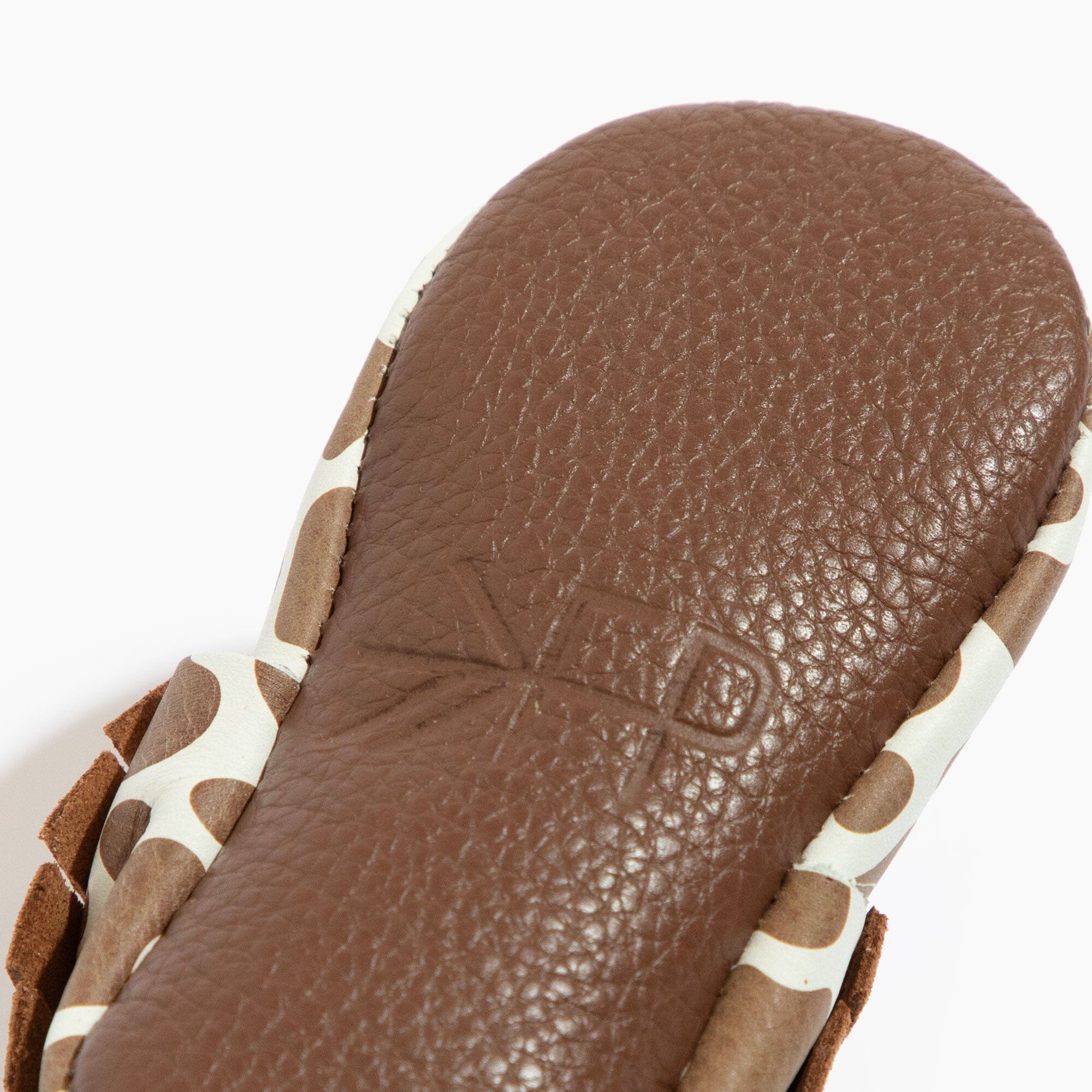 Suede Cow Print Moccasin Baby Shoe - Tenth & Pine - Moccasin - Soft Sole - 1