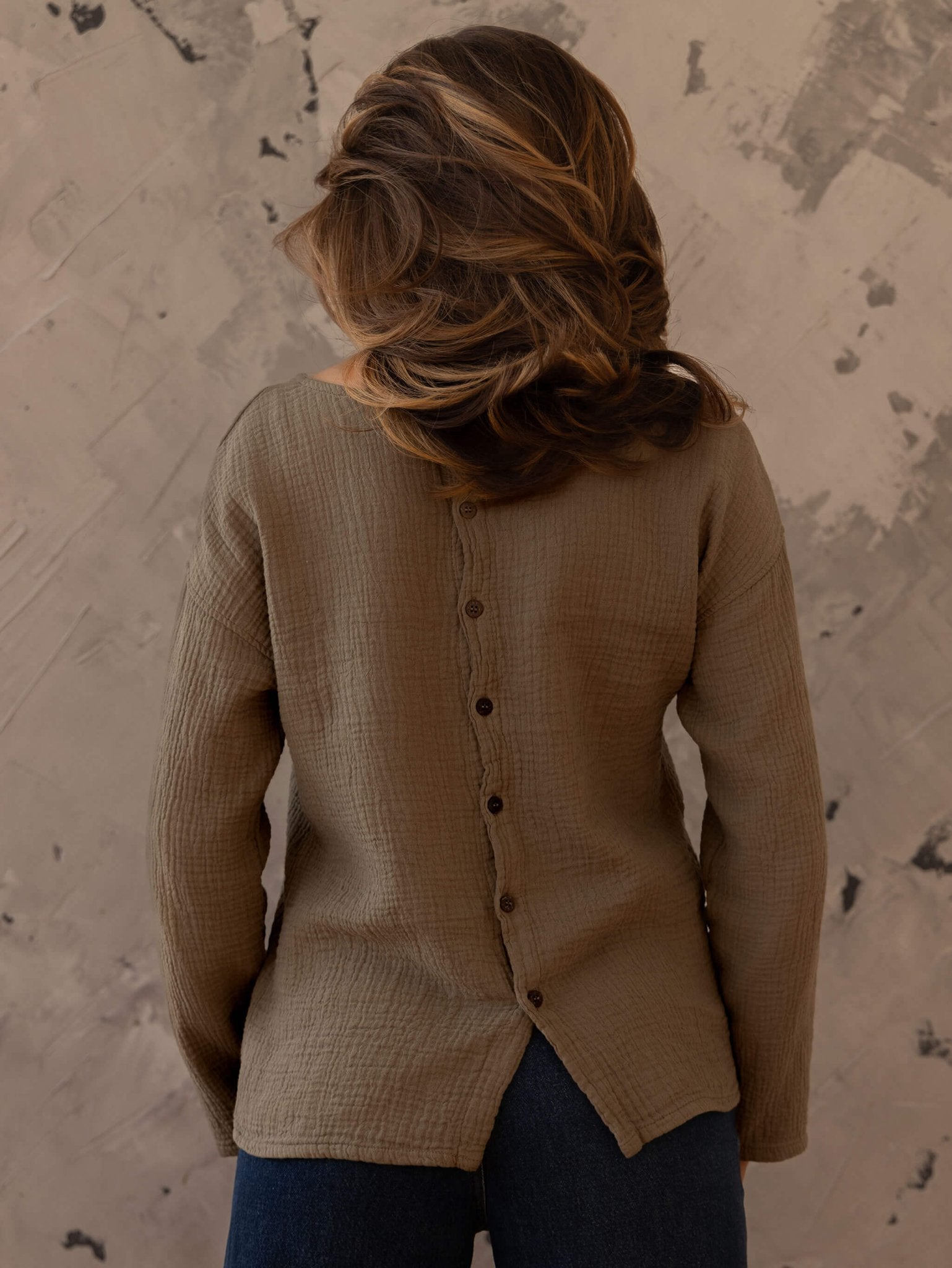 The Button Back Top - Women&