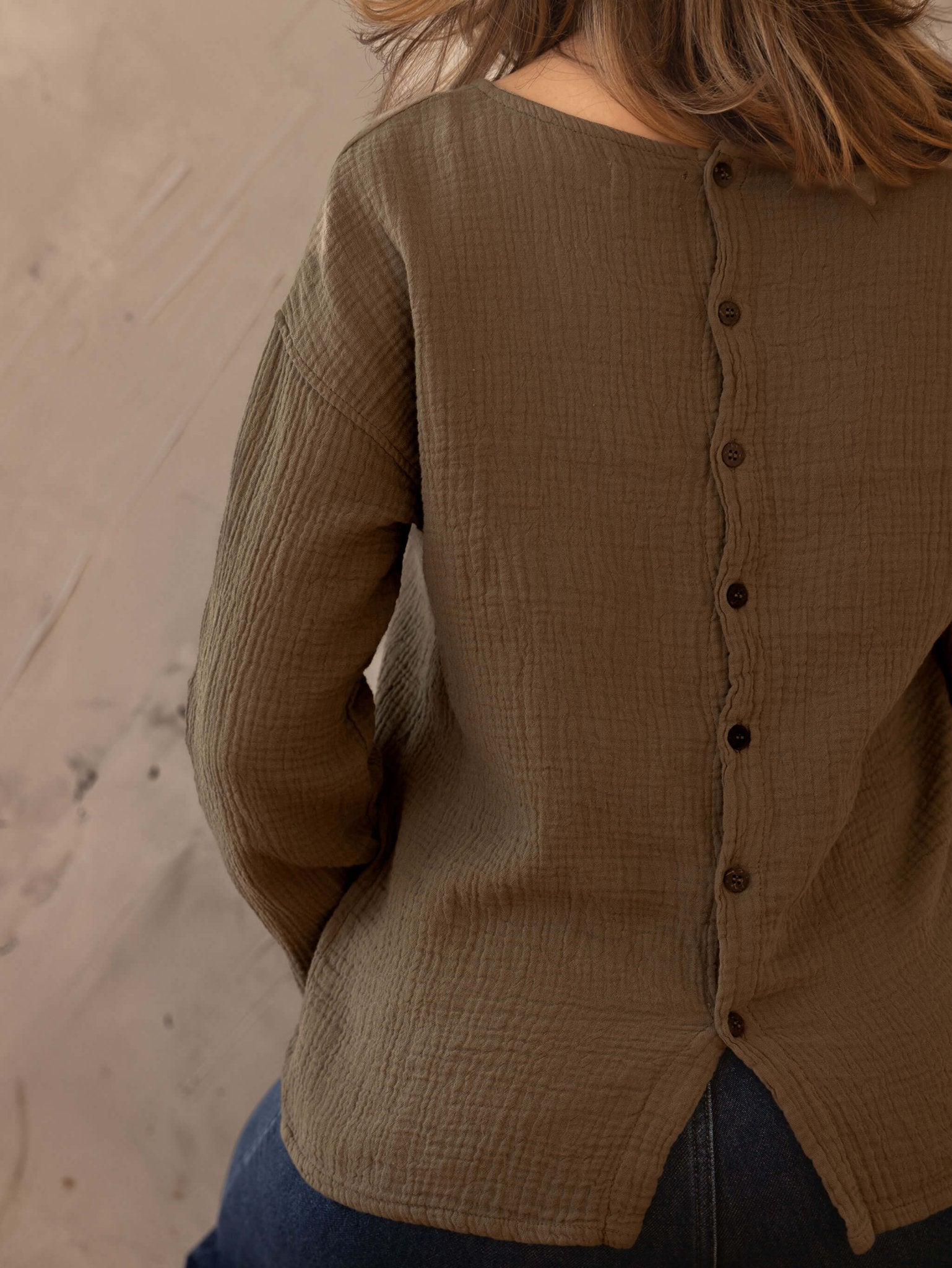 The Button Back Top - Women&