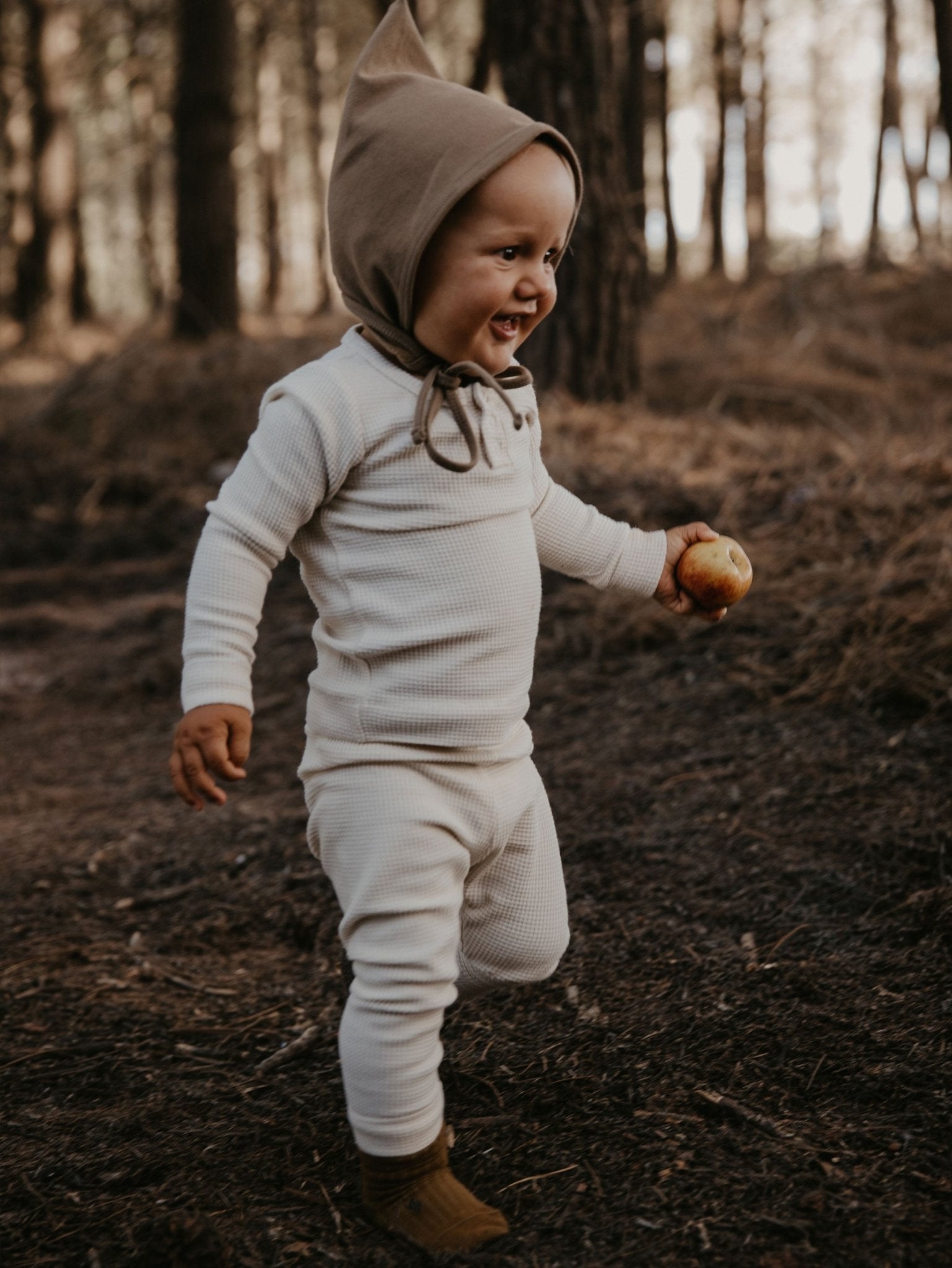 The Waffle Legging - Tenth & Pine - Leggings - 0 - 3 months - camel