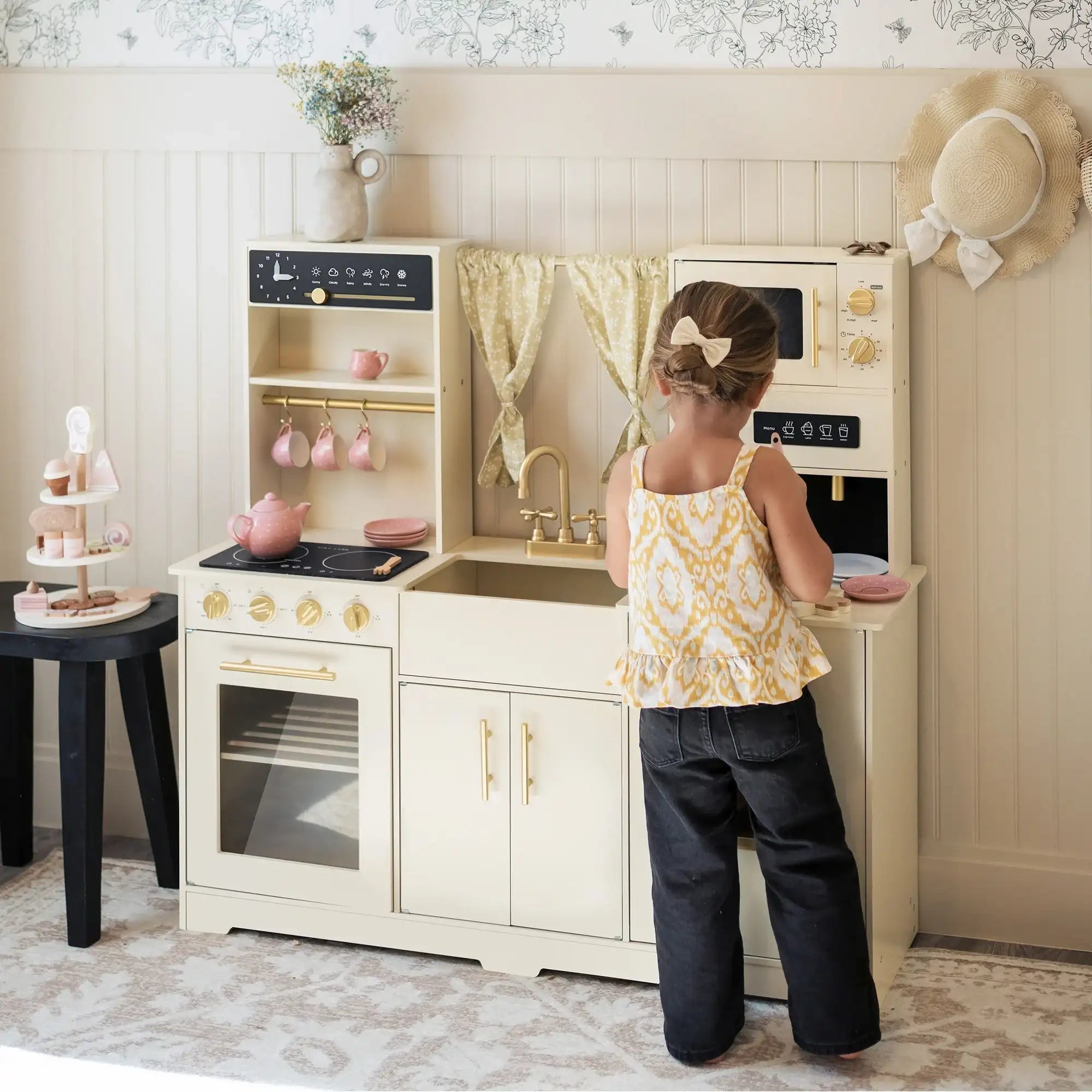 Tiny Land® Iconic Play Kitchen - Cream - Tenth & Pine - Toy -