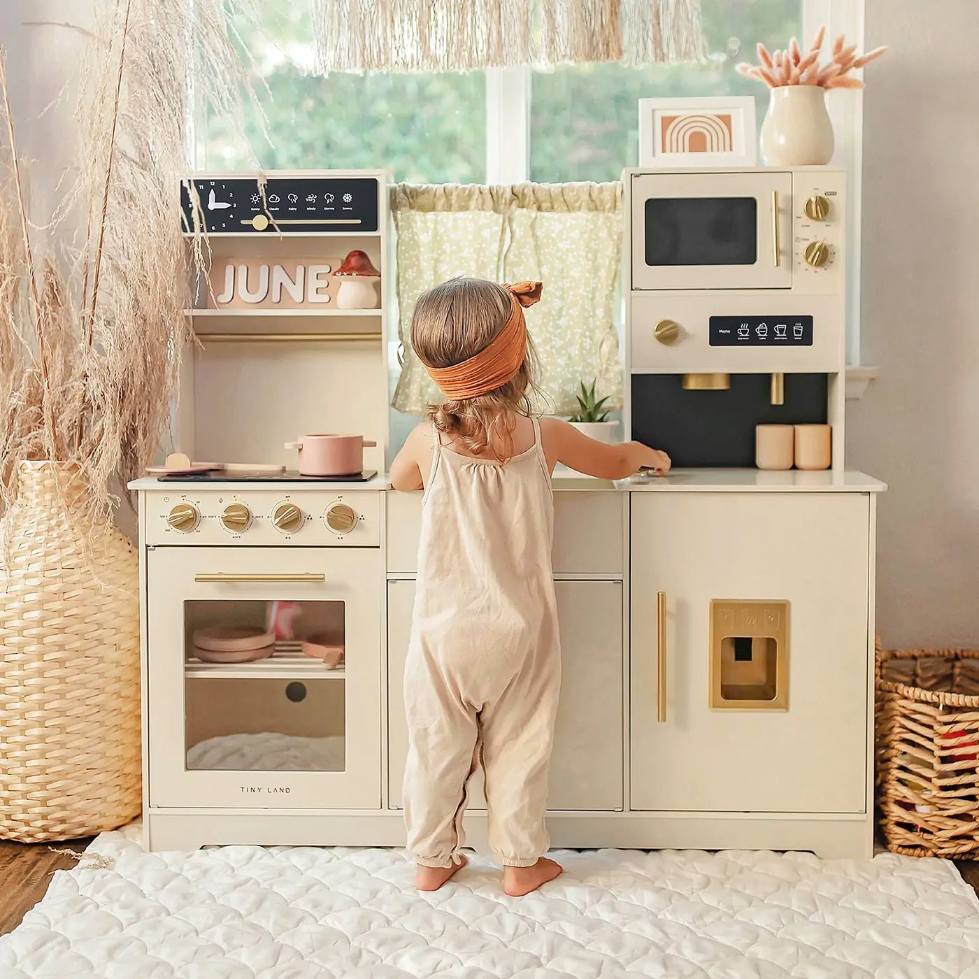 Tiny Land® Iconic Play Kitchen - Cream - Tenth & Pine - Toy -