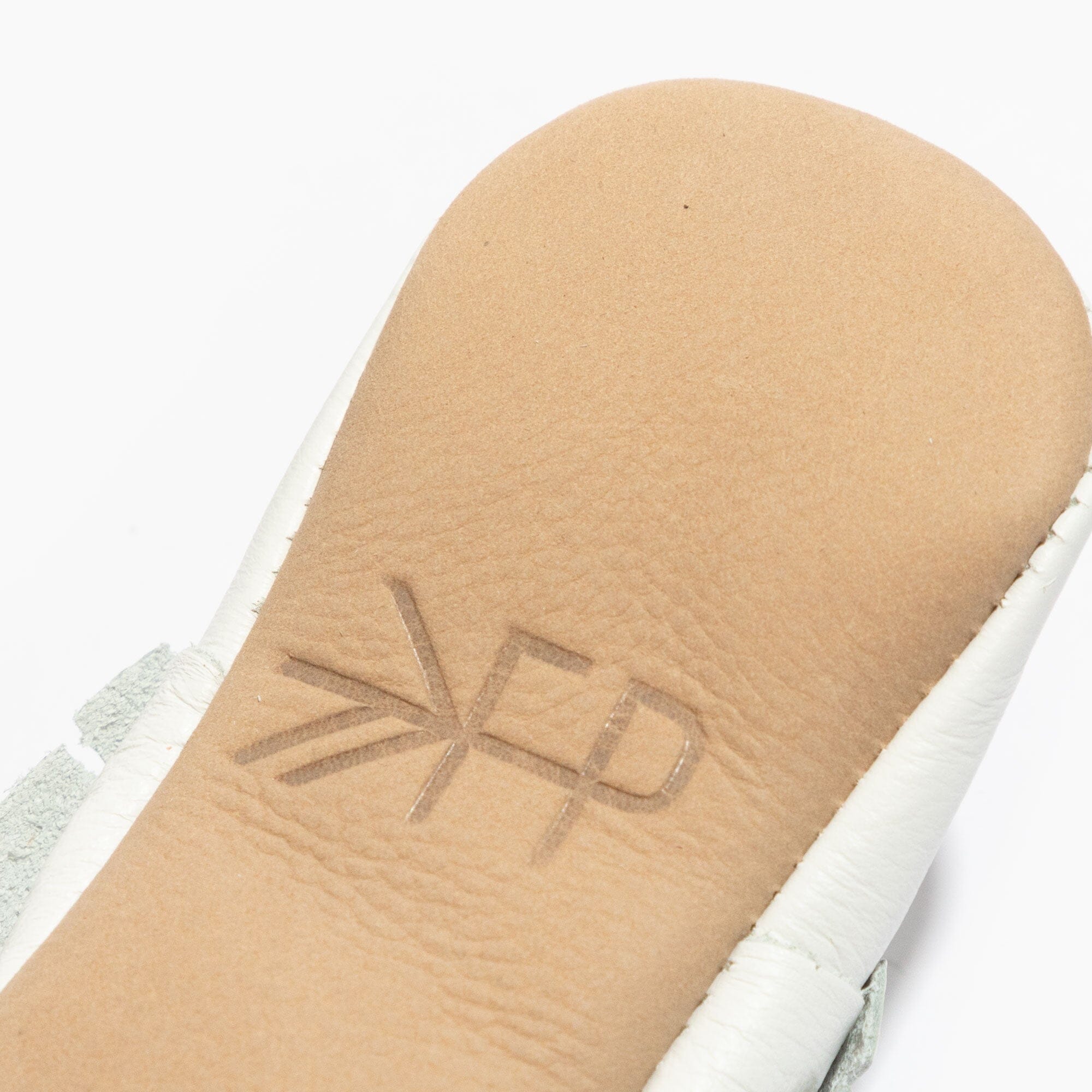 Toasted Bright White Moccasin Baby Shoe - Tenth & Pine - Moccasin - Soft Sole - 1