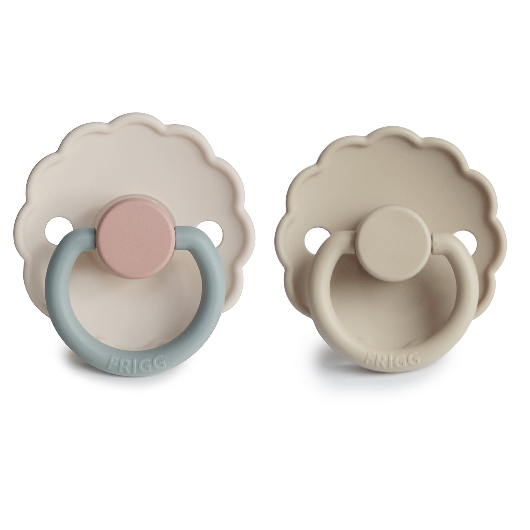 FRIGG Daisy Silicone Pacifier 2 - Pack - Tenth & Pine - FRIGG PACIFIERS - 6 - 18 months - Cream/Lupine