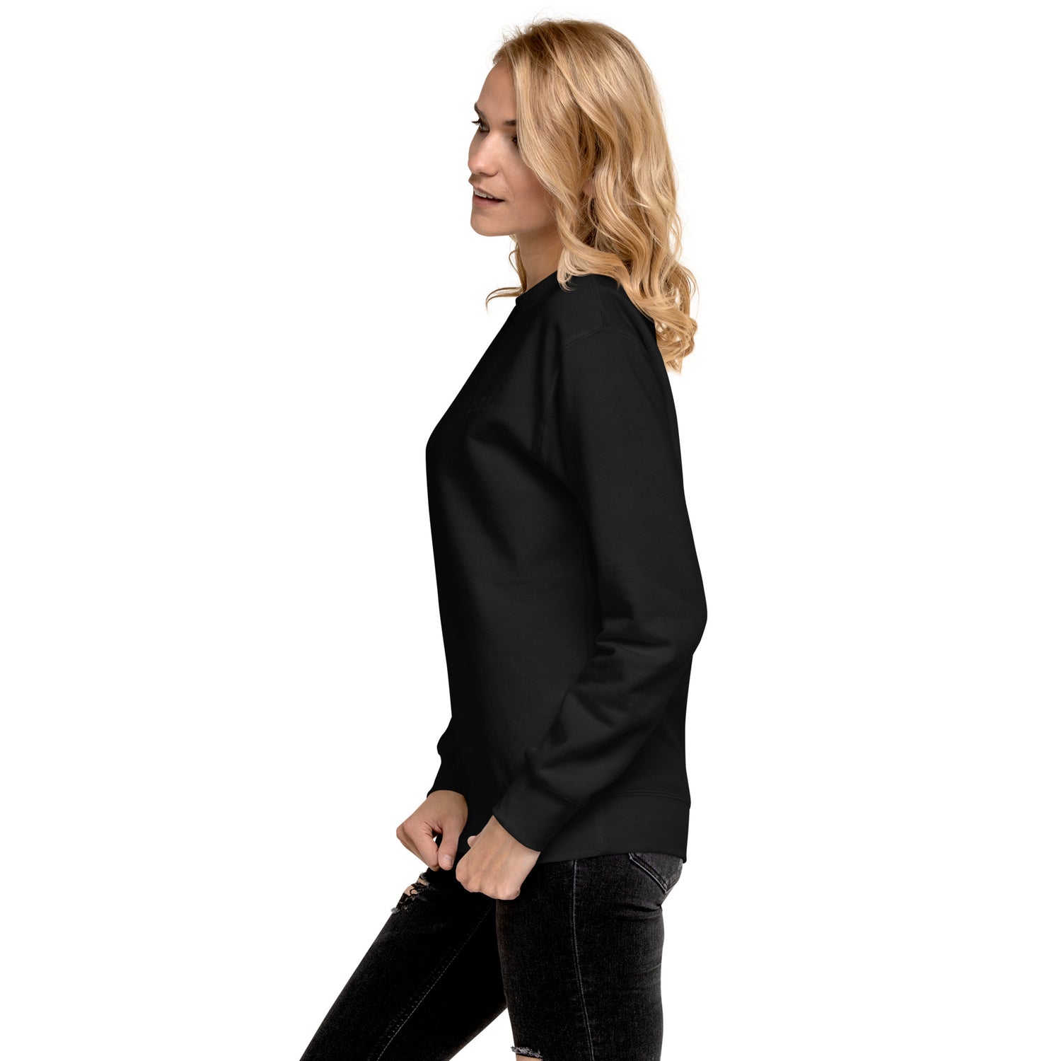 Mama. Embroidered | Premium Adult Sweatshirt - Tenth & Pine - S - Black