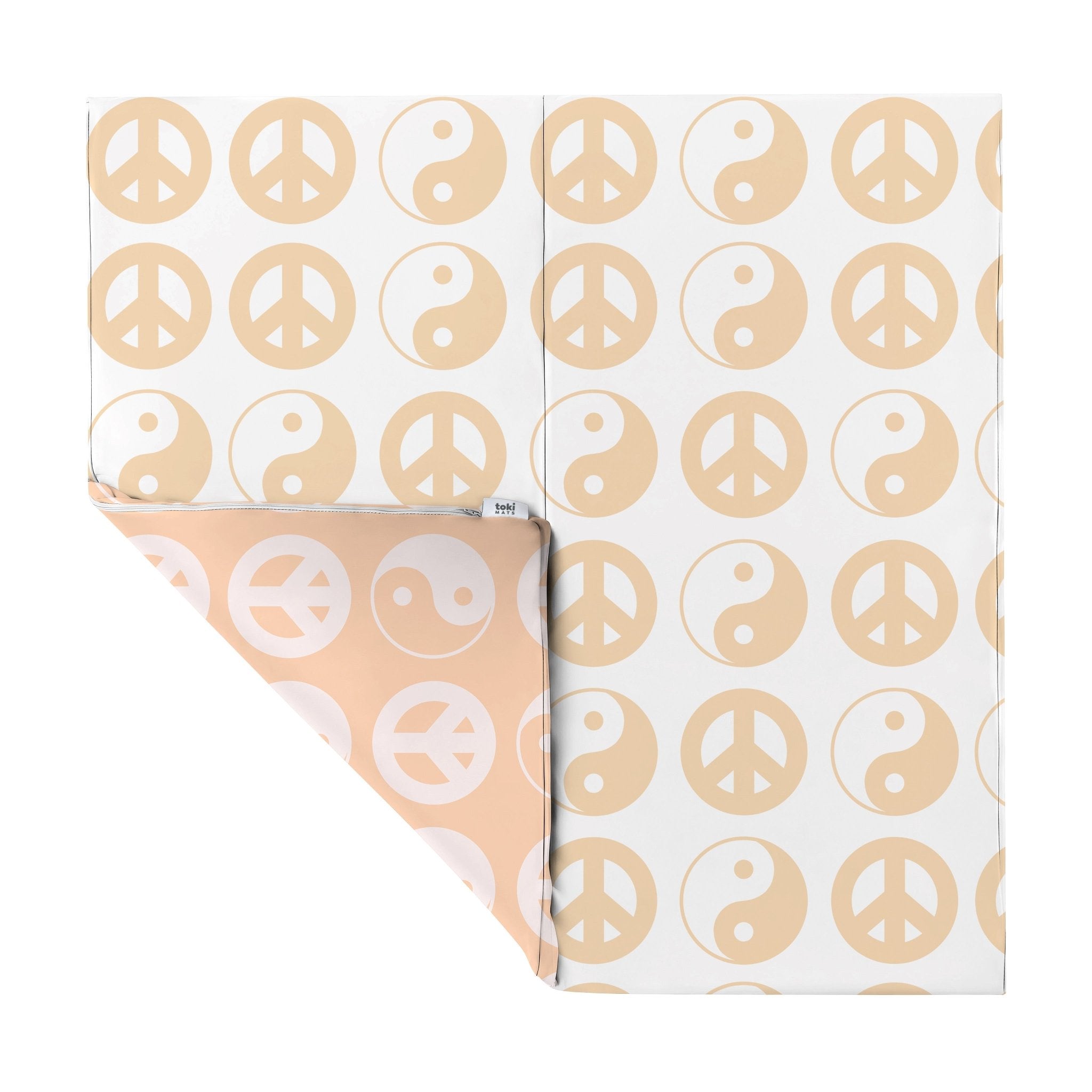 Yin Yang Vegan Leather Mat - Tenth & Pine - Vegan Leather Padded Mat - Standard