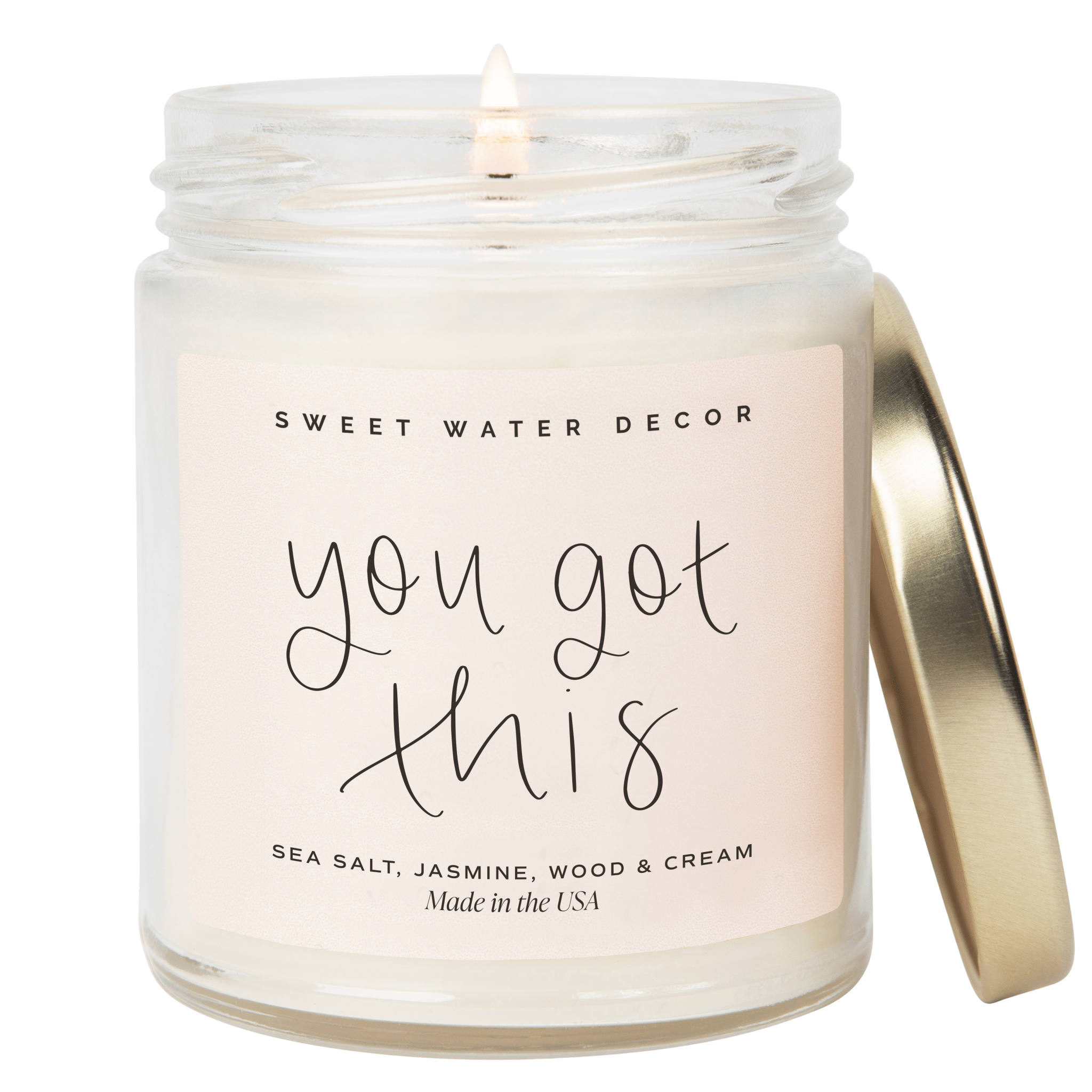 You Got This Soy Candle - Clear Jar - 9 oz - Tenth & Pine - Candles -