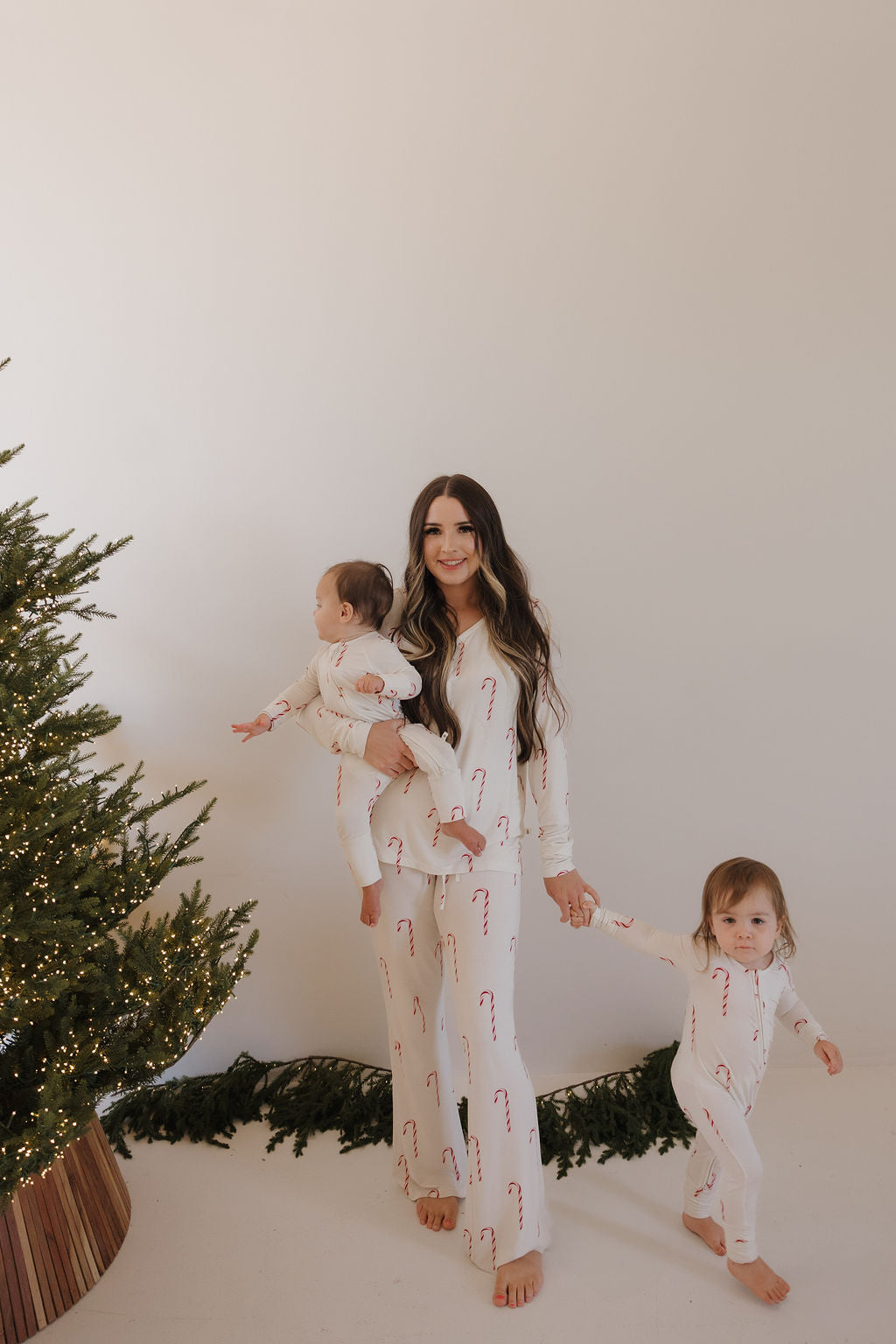 Bamboo Zip Pajamas | Candy Cane