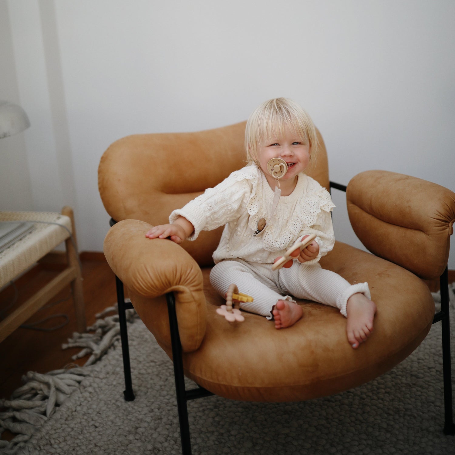 FRIGG Moon Natural Rubber Pacifier 2 - Pack - Tenth &amp; Pine - FRIGG PACIFIERS - 6 - 18 months - Sage/Portobello