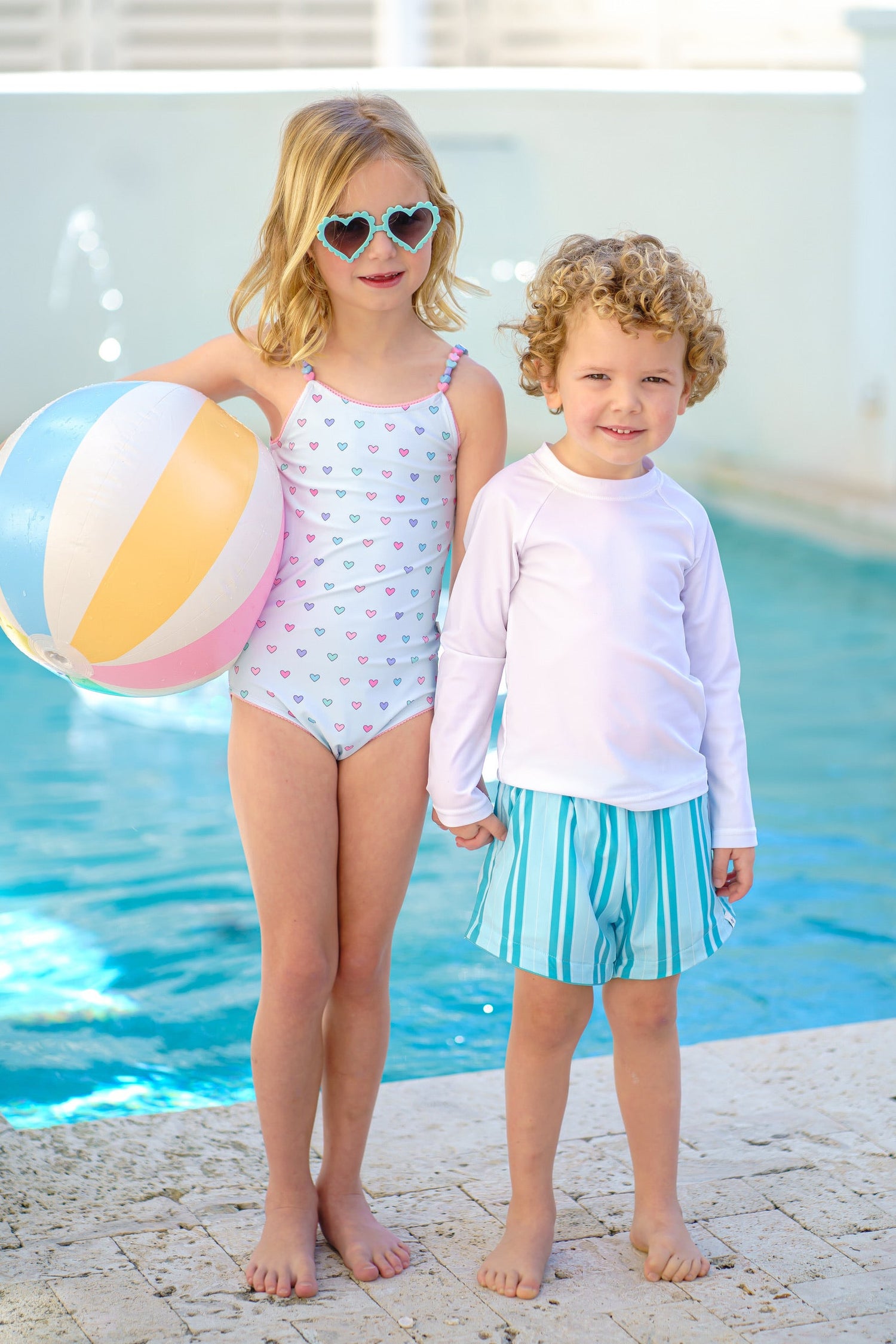 Candyland Stripe Swim Shorts