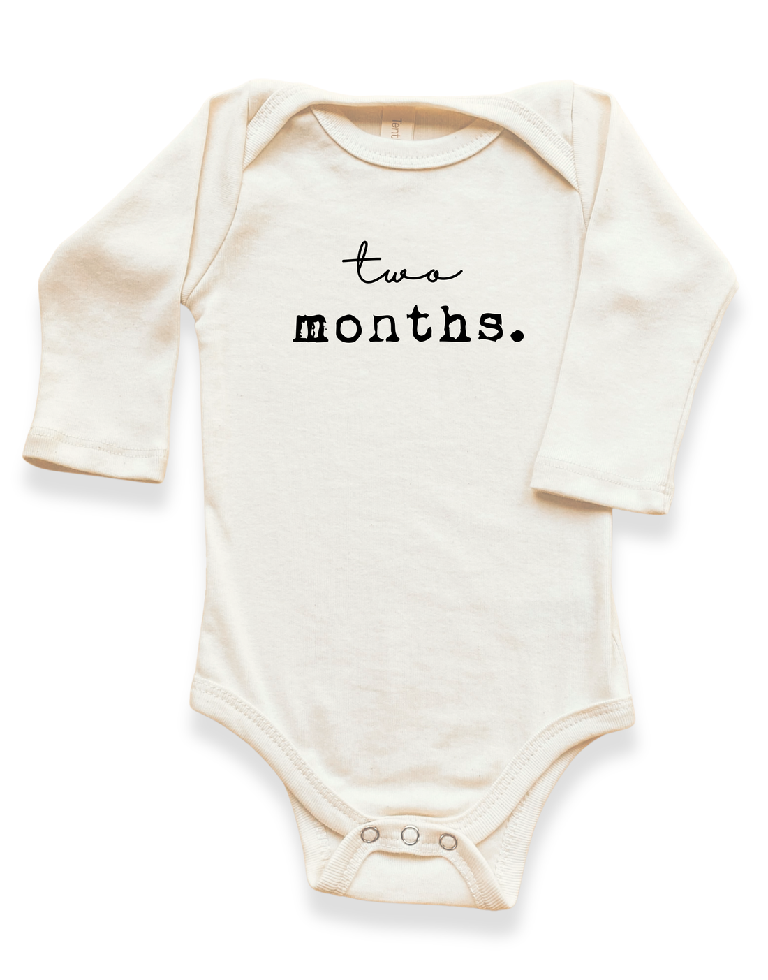 Monthly Milestones Organic Baby Bodysuit Long Sleeve