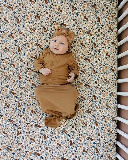 Mustard Bamboo Knot Gown
