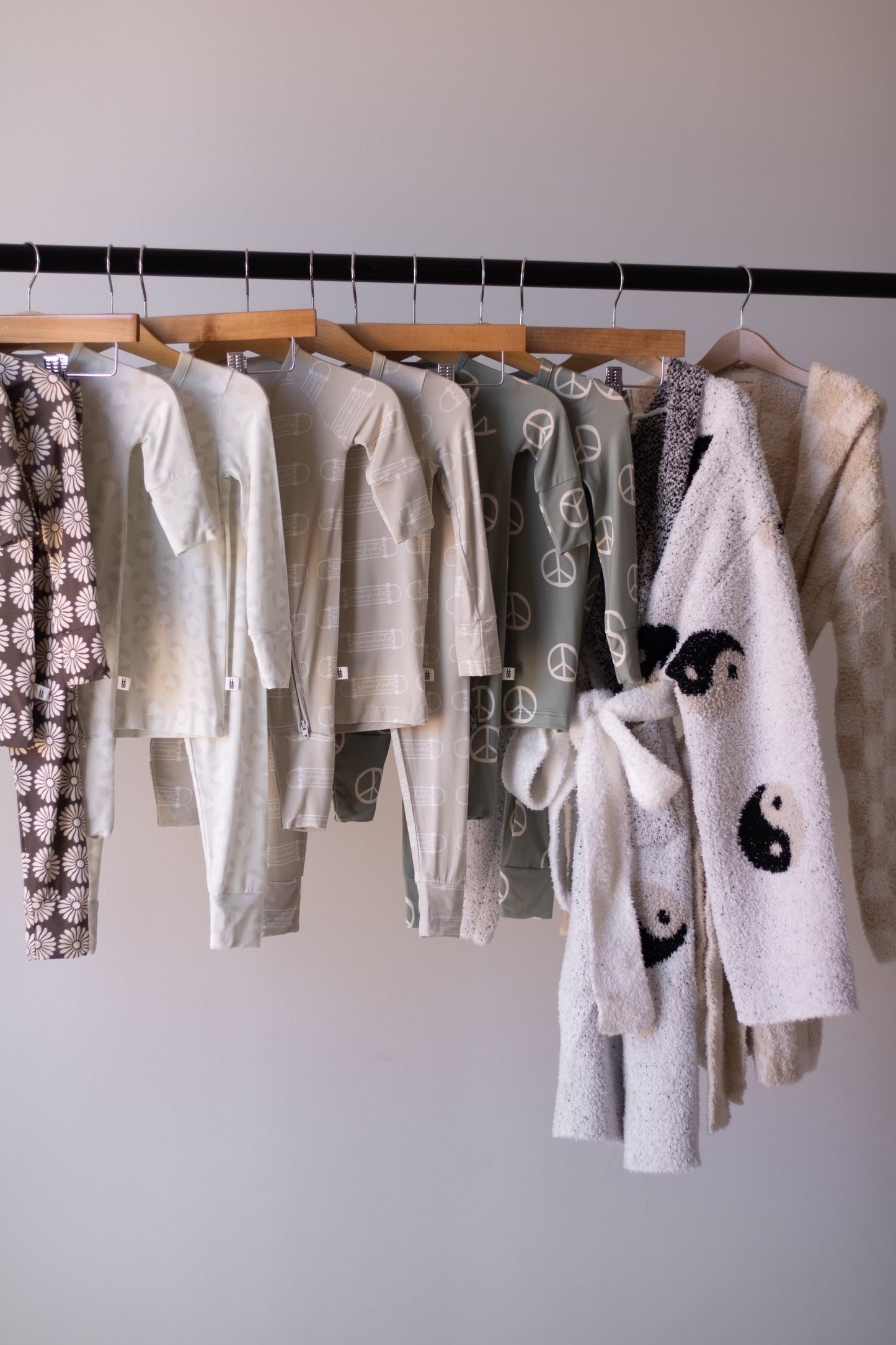 Children's Robe | Cream Checkerboard