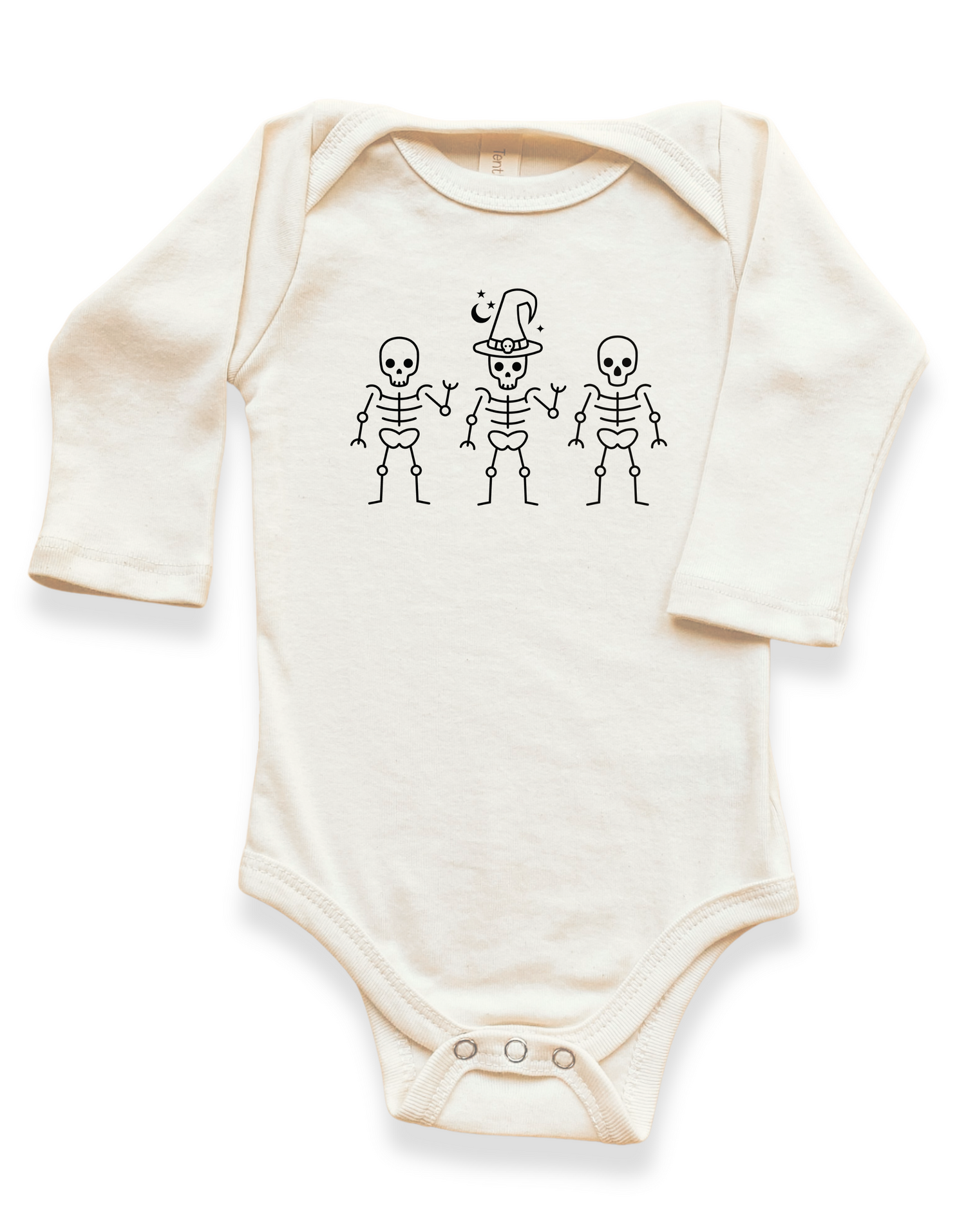 Skeletons Organic Bodysuit Long Sleeve