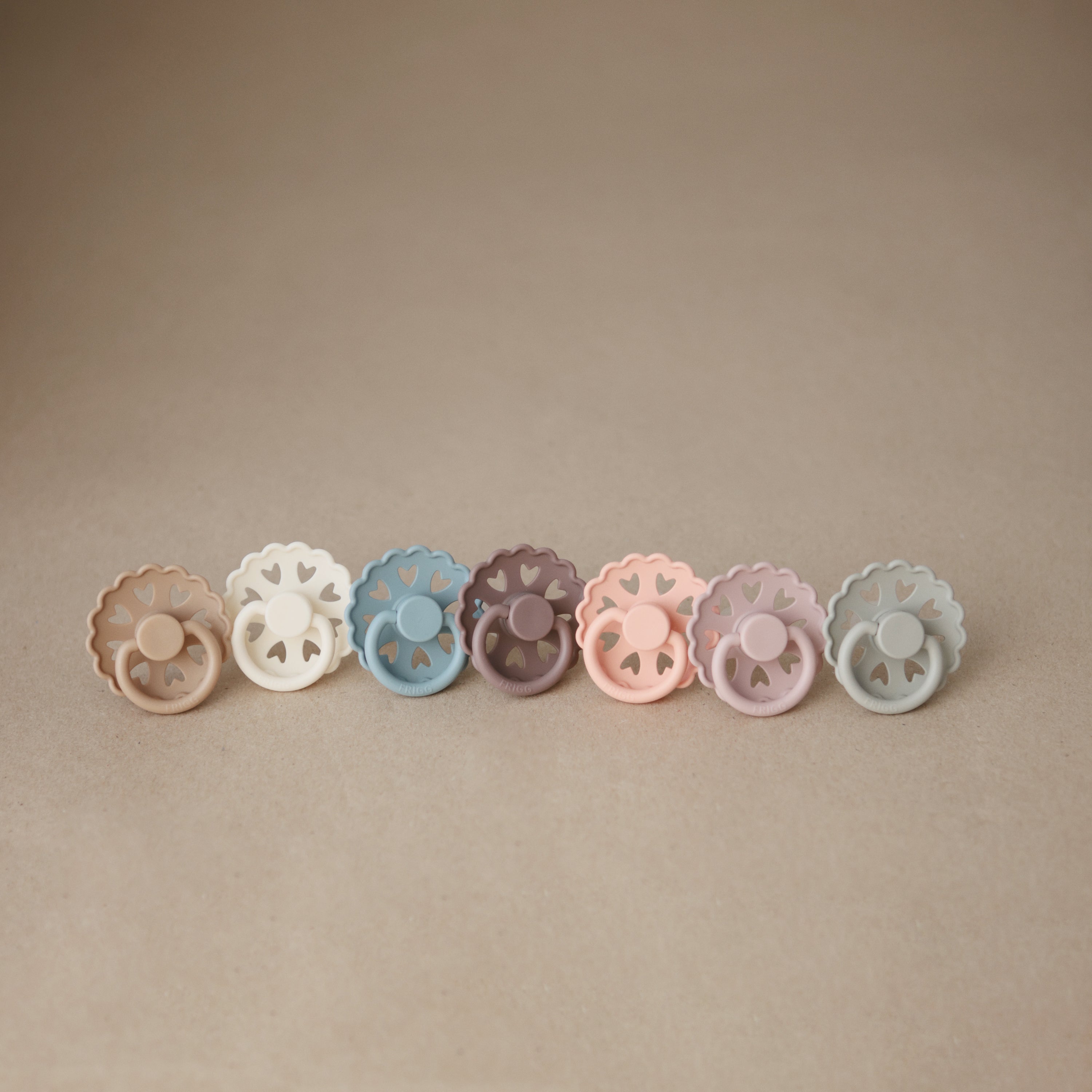 FRIGG Andersen Fairytale Silicone Pacifier 2 - Pack - Tenth &amp; Pine - FRIGG PACIFIERS - 6 - 18 months - Stone Blue/Willow Gray