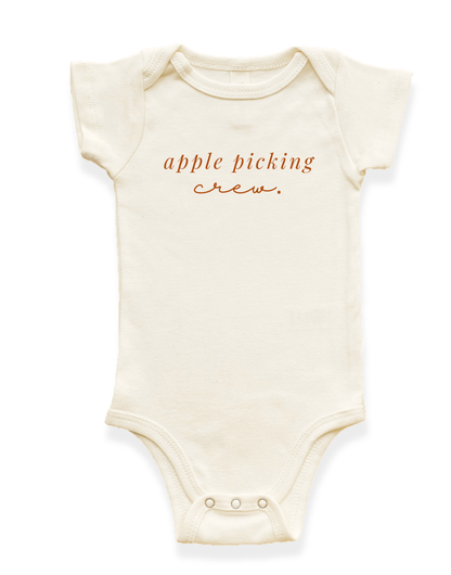 Apple Picking Crew Organic Baby Bodysuit