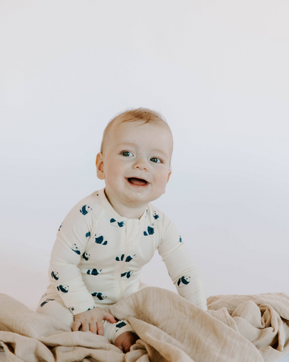 Modal Convertible Footy Pajamas in Panda