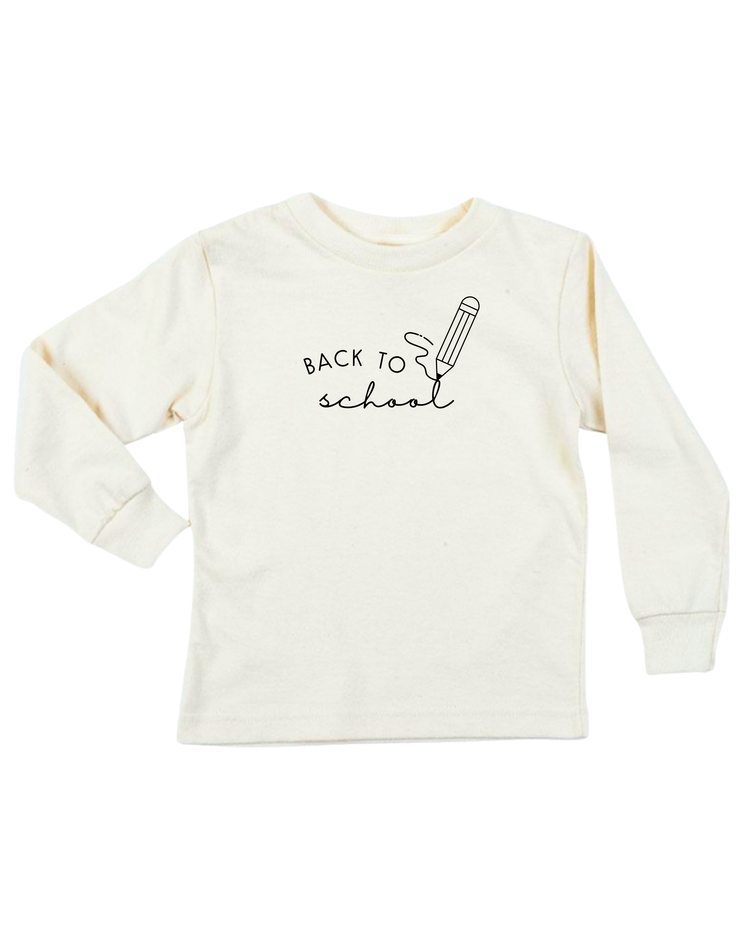 Back To School Organic Kids T-Shirt Long Sleeve