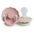 FRIGG Daisy Silicone Pacifier 2 - Pack - Tenth & Pine - FRIGG PACIFIERS - 0 - 6 months - Blush/Cream