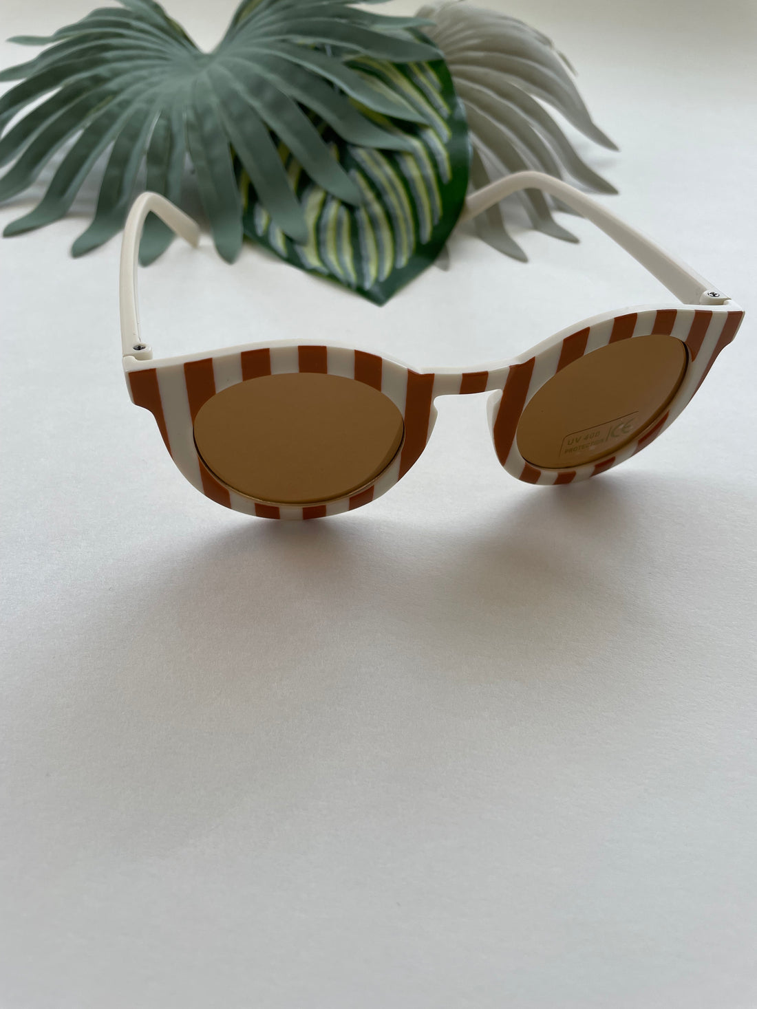 Striped Sunglasses - Creamsicle