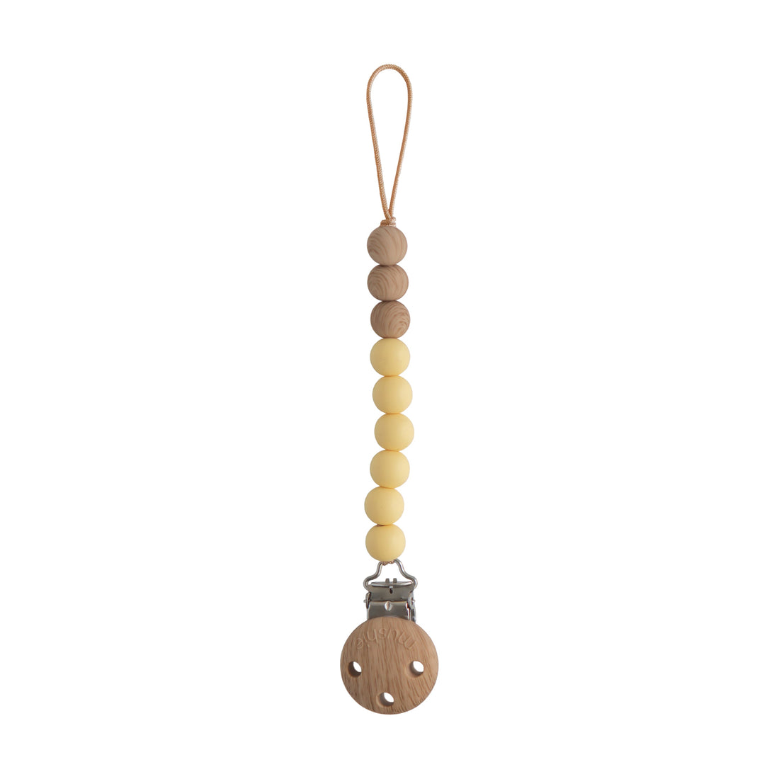 Silicone Pacifier Clip | Eva - Tenth & Pine - Pacifier Clip - Muted Yellow